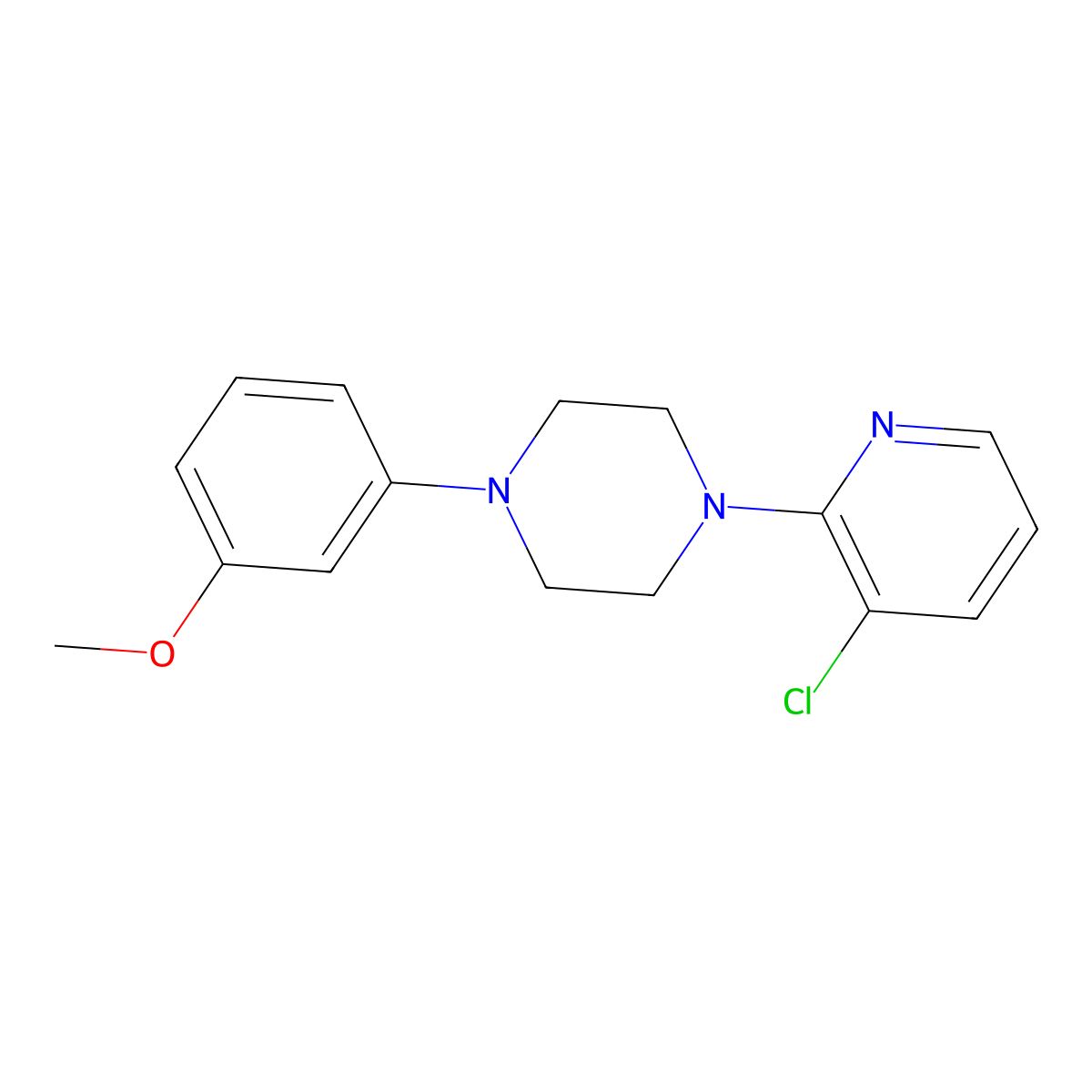 1-(3-Chloropyridin-2-yl)-4-(3-methoxyphenyl)piperazine molecular structure, CAS 2325048-45-9