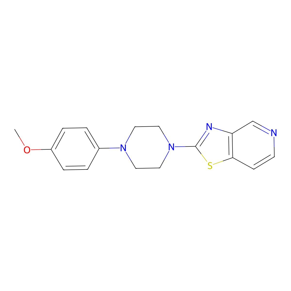1-(4-Methoxyphenyl)-4-{[1,3]thiazolo[4,5-c]pyridin-2-yl}piperazine molecular structure, CAS 2325055-59-0
