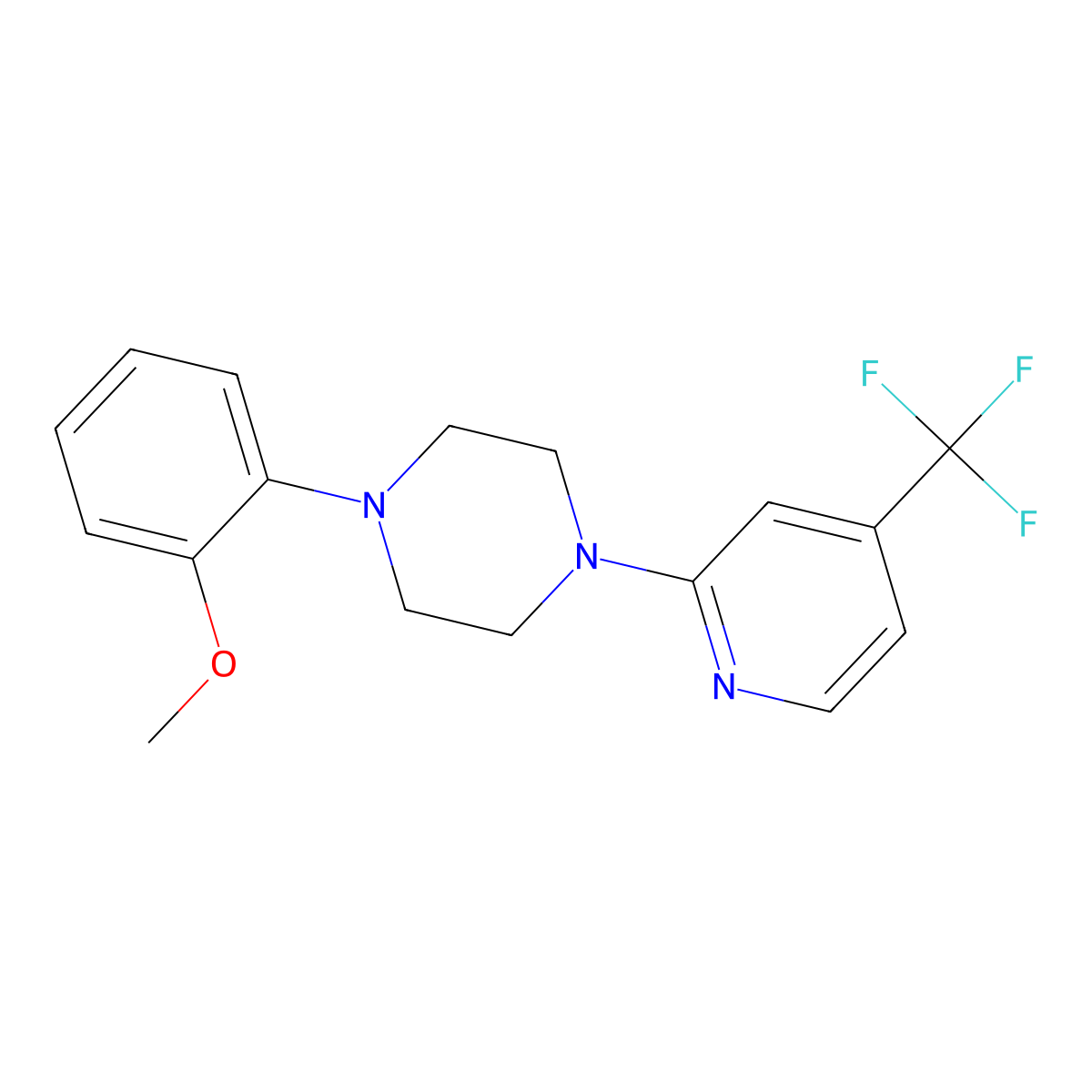 1-(2-Methoxyphenyl)-4-[4-(trifluoromethyl)pyridin-2-yl]piperazine molecular structure, CAS 2325084-62-4