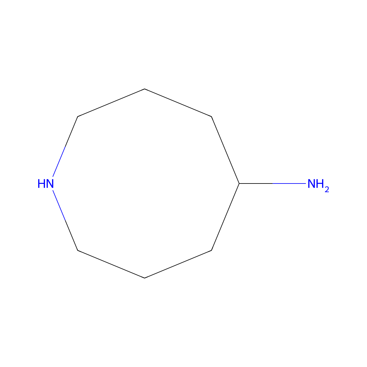 Azocan-5-amine molecular structure, CAS 2325175-30-0