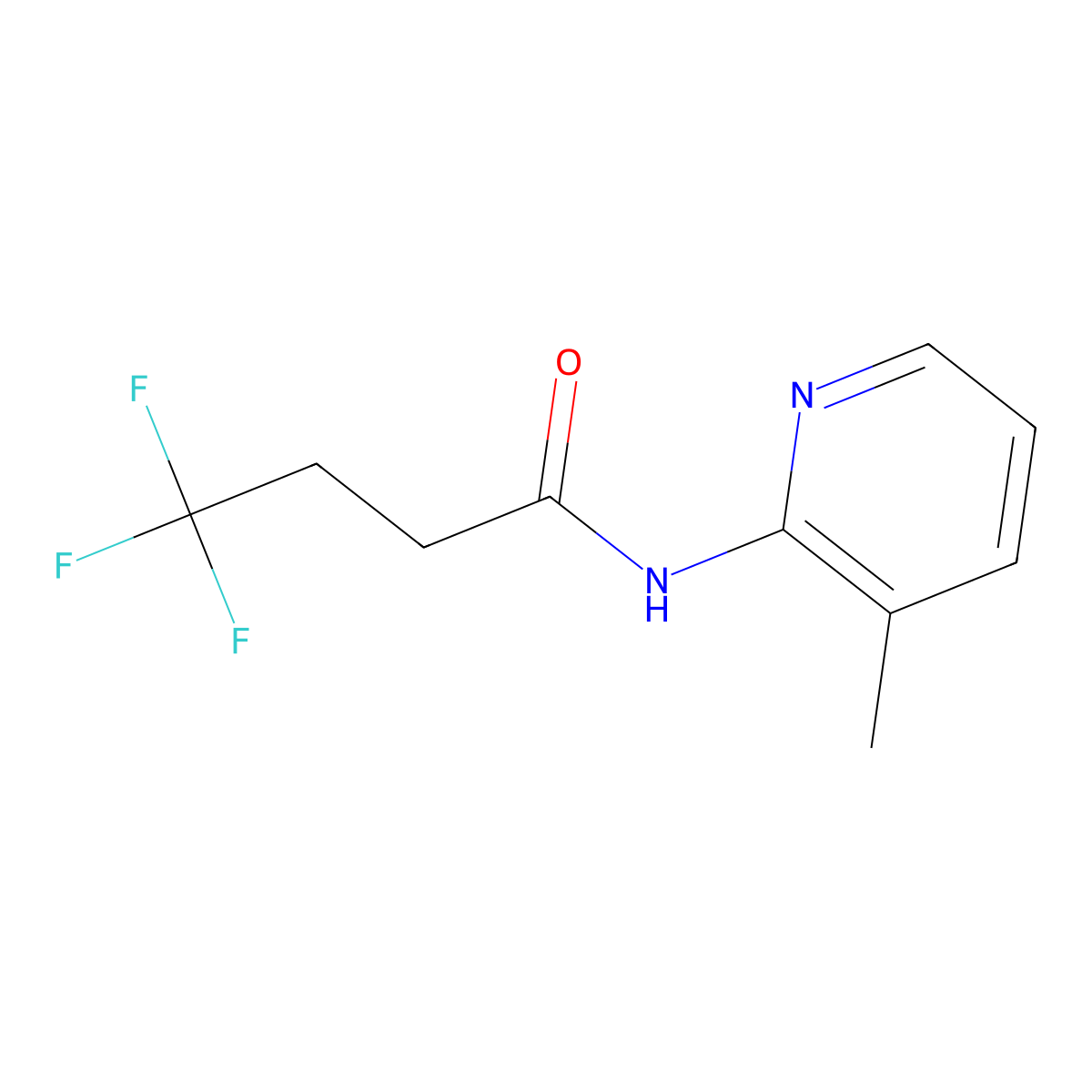 4,4,4-trifluoro-N-(3-methylpyridin-2-yl)butanamide molecular structure, CAS 2325194-65-6