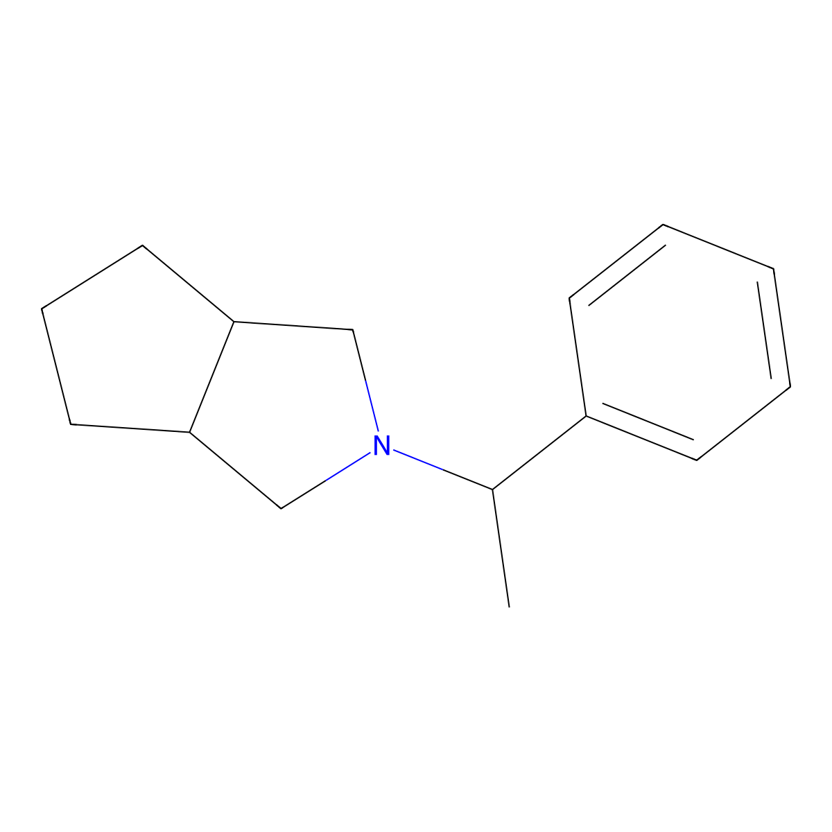 2-(1-Phenylethyl)-octahydrocyclopenta[c]pyrrole molecular structure, CAS 2325197-47-3