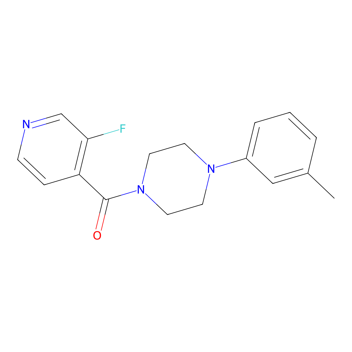1-(3-Fluoropyridine-4-carbonyl)-4-(3-methylphenyl)piperazine molecular structure, CAS 2325197-61-1
