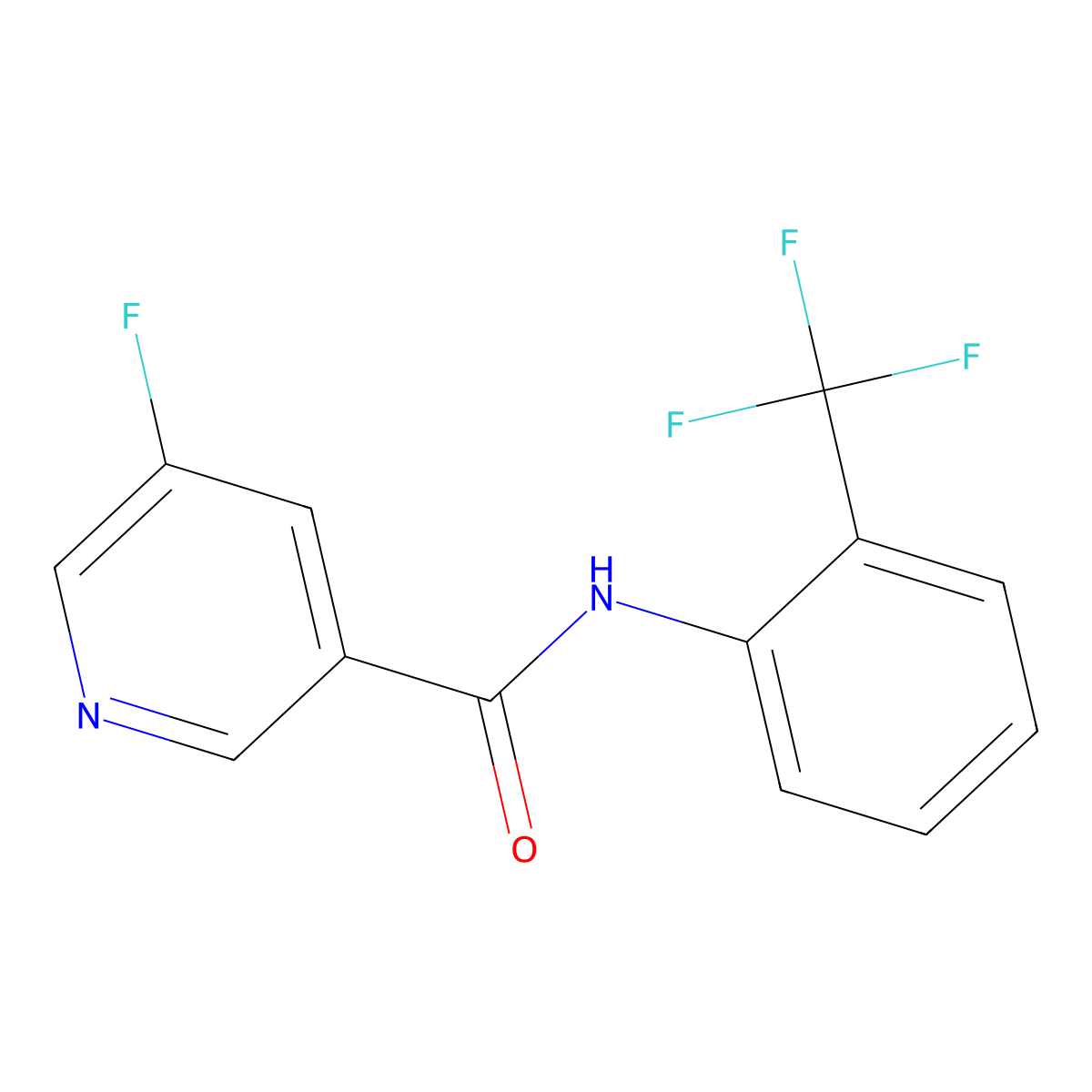 5-fluoro-N-[2-(trifluoromethyl)phenyl]pyridine-3-carboxamide molecular structure, CAS 2325238-50-2