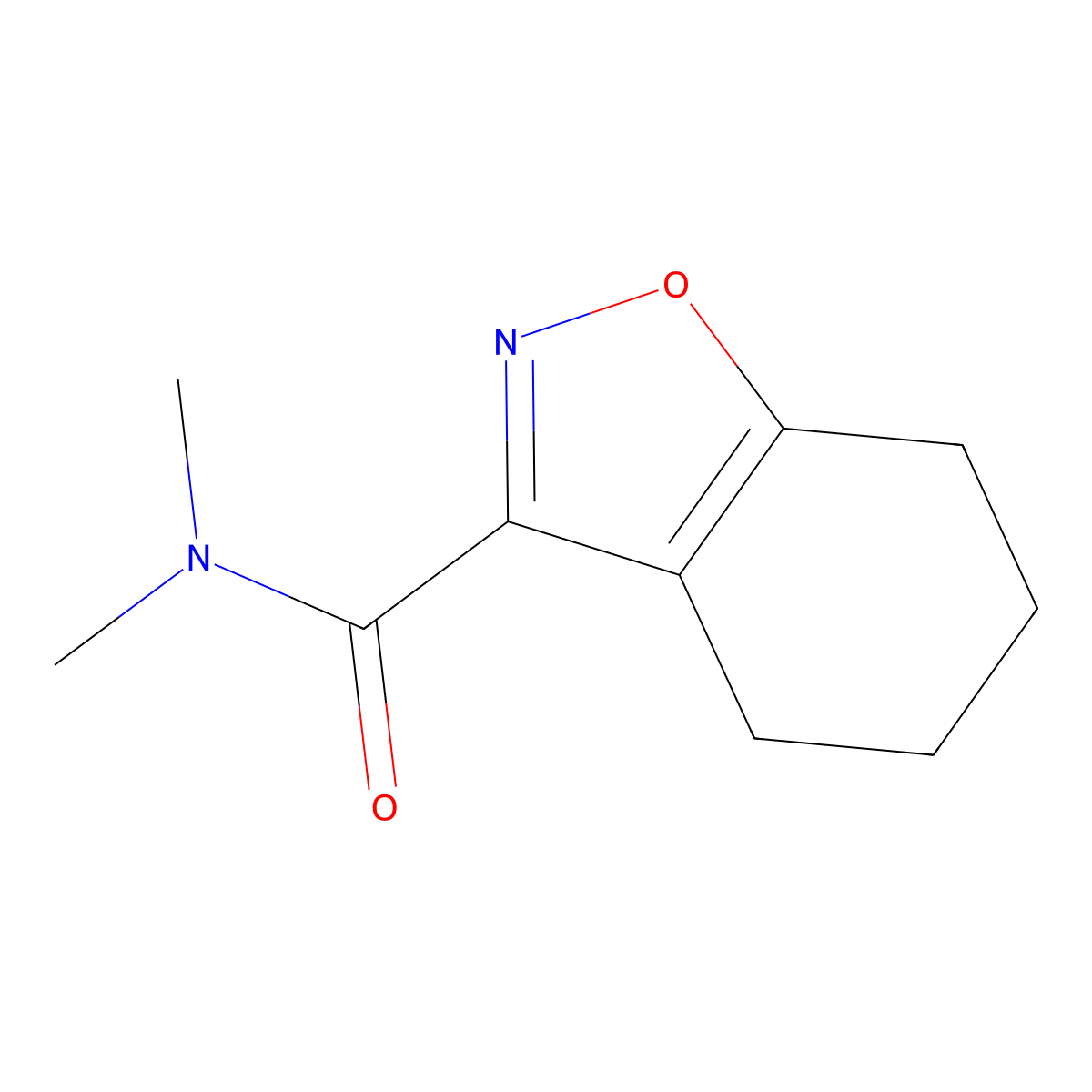 N,N-Dimethyl-4,5,6,7-tetrahydro-1,2-benzoxazole-3-carboxamide molecular structure, CAS 2325274-34-6