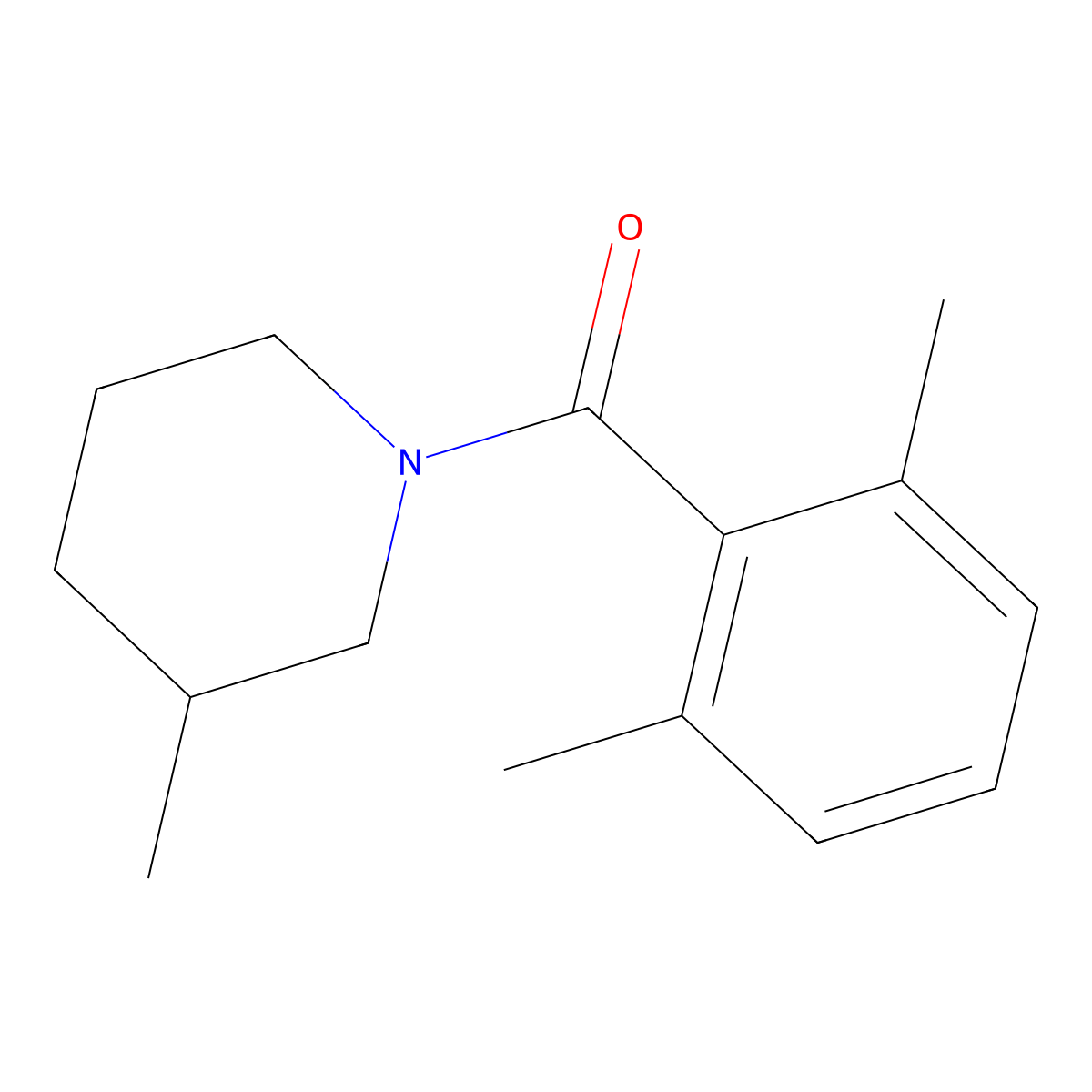 (2,6-Dimethylphenyl)(3-methyl-1-piperidinyl)methanone molecular structure, CAS 2325277-37-8