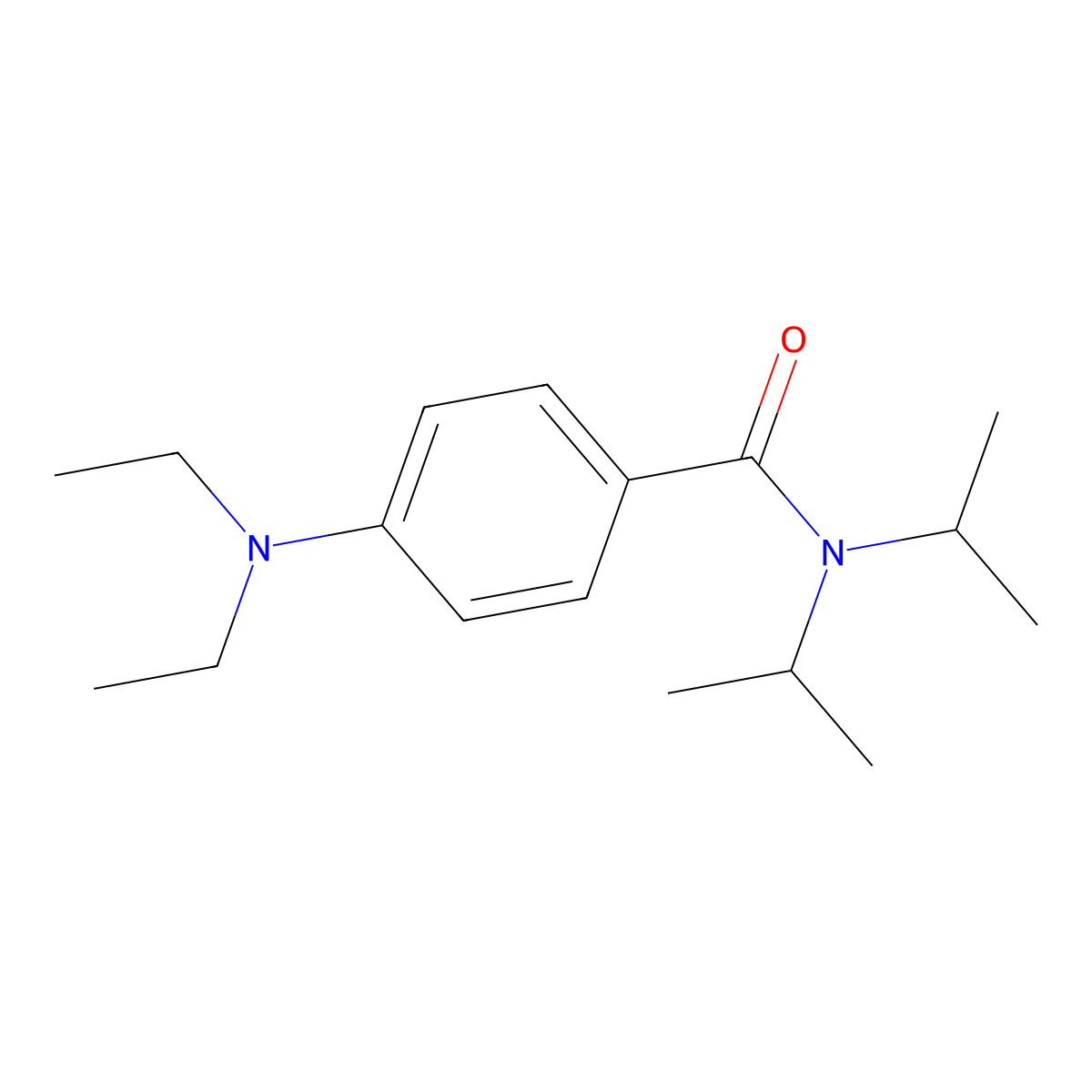 4-(Diethylamino)-N,N-bis(1-methylethyl)benzamide molecular structure, CAS 2325308-89-0