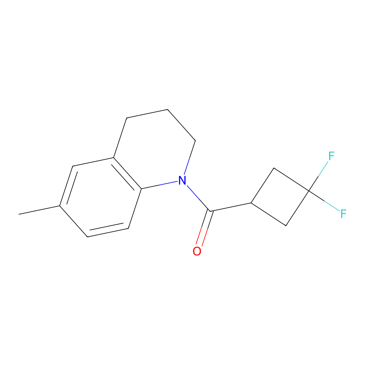 1-(3,3-Difluorocyclobutanecarbonyl)-6-methyl-1,2,3,4-tetrahydroquinoline molecular structure, CAS 2325319-18-2