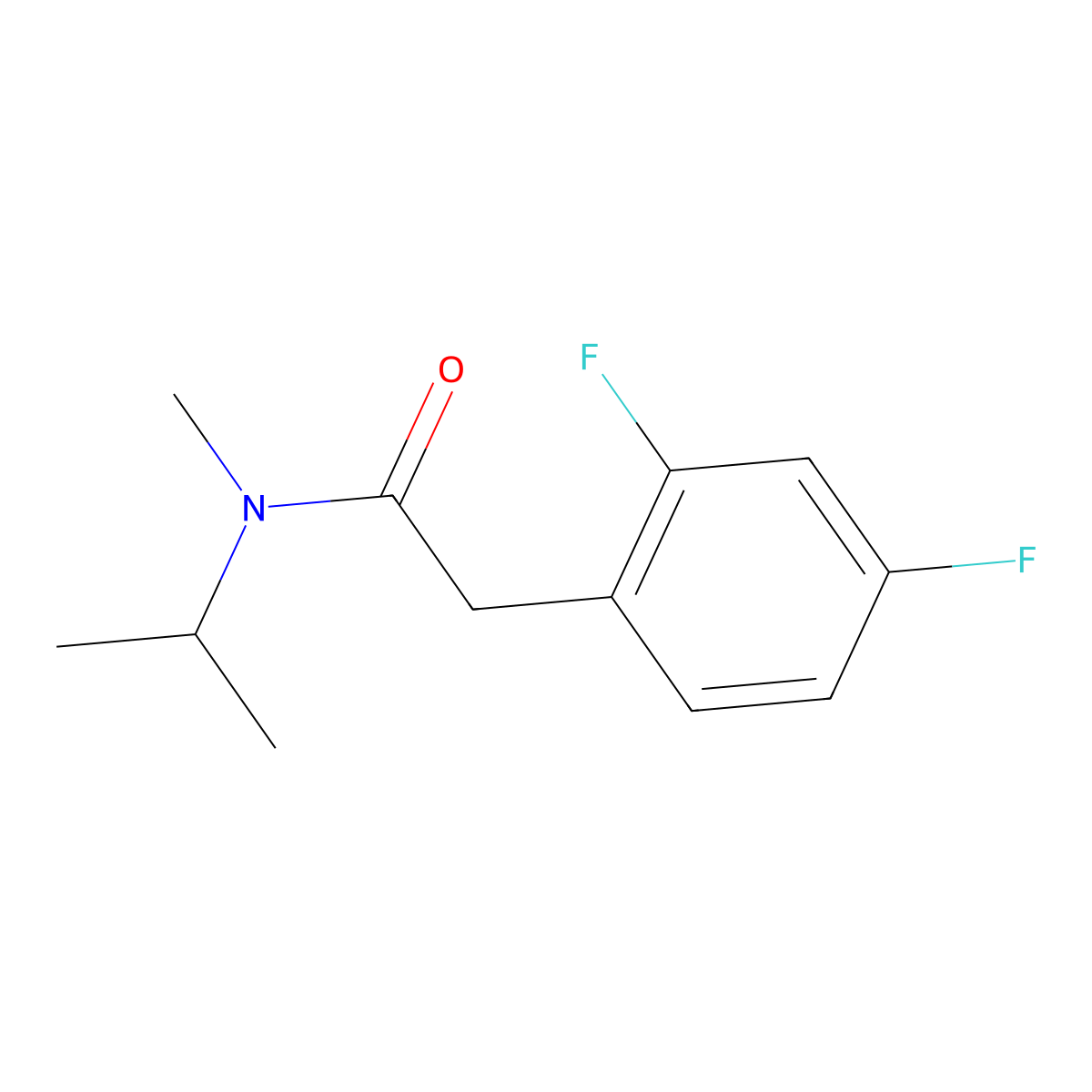 2,4-Difluoro-N-methyl-N-(1-methylethyl)benzeneacetamide molecular structure, CAS 2325530-25-2