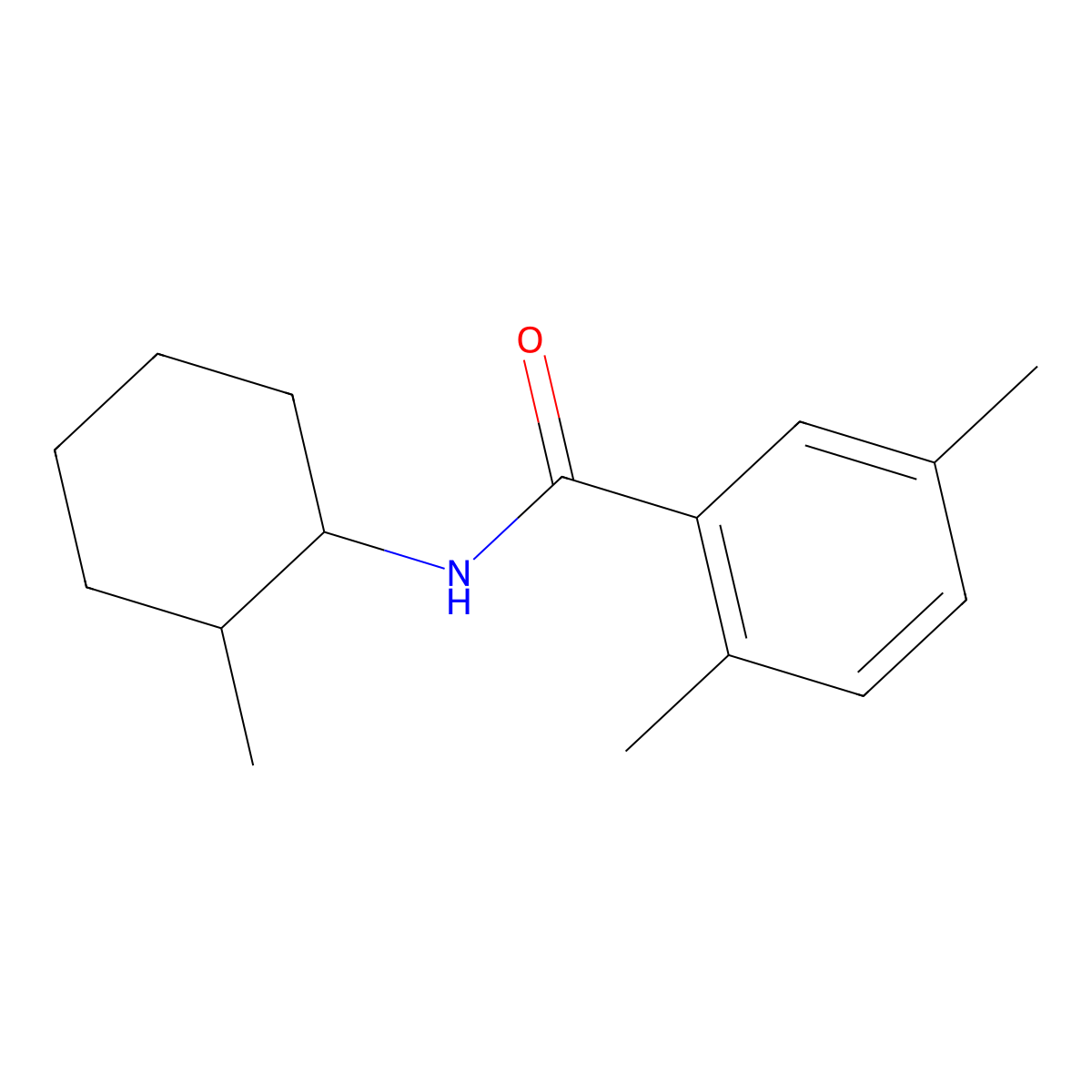 2,5-Dimethyl-N-(2-methylcyclohexyl)benzamide molecular structure, CAS 2325559-63-3