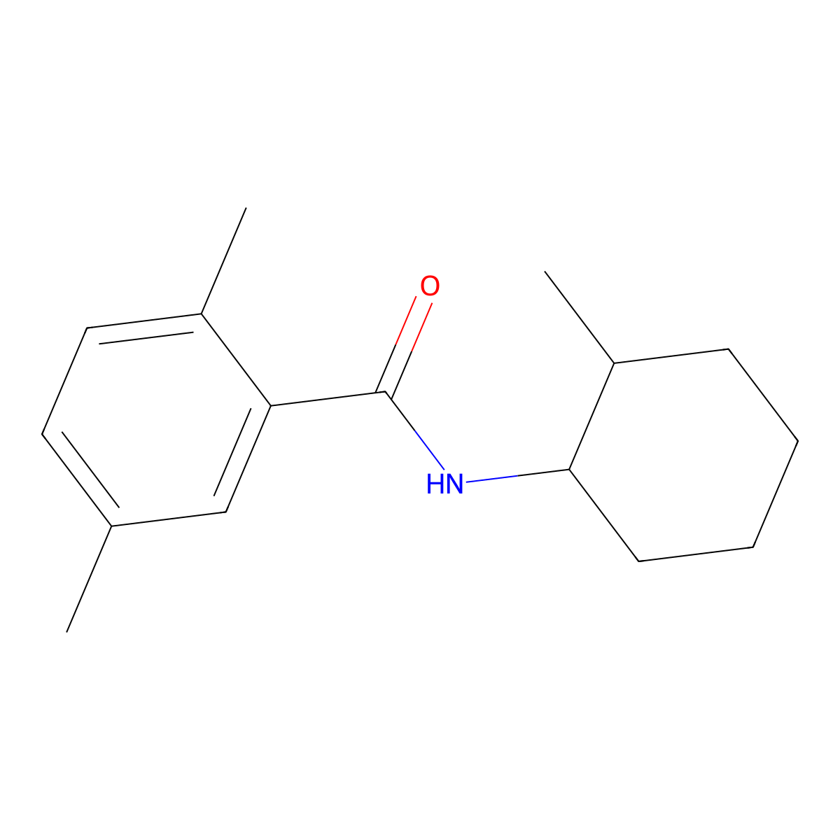 2,5-Dimethyl-N-(2-methylcyclohexyl)benzamide molecular structure, CAS 2325559-63-3
