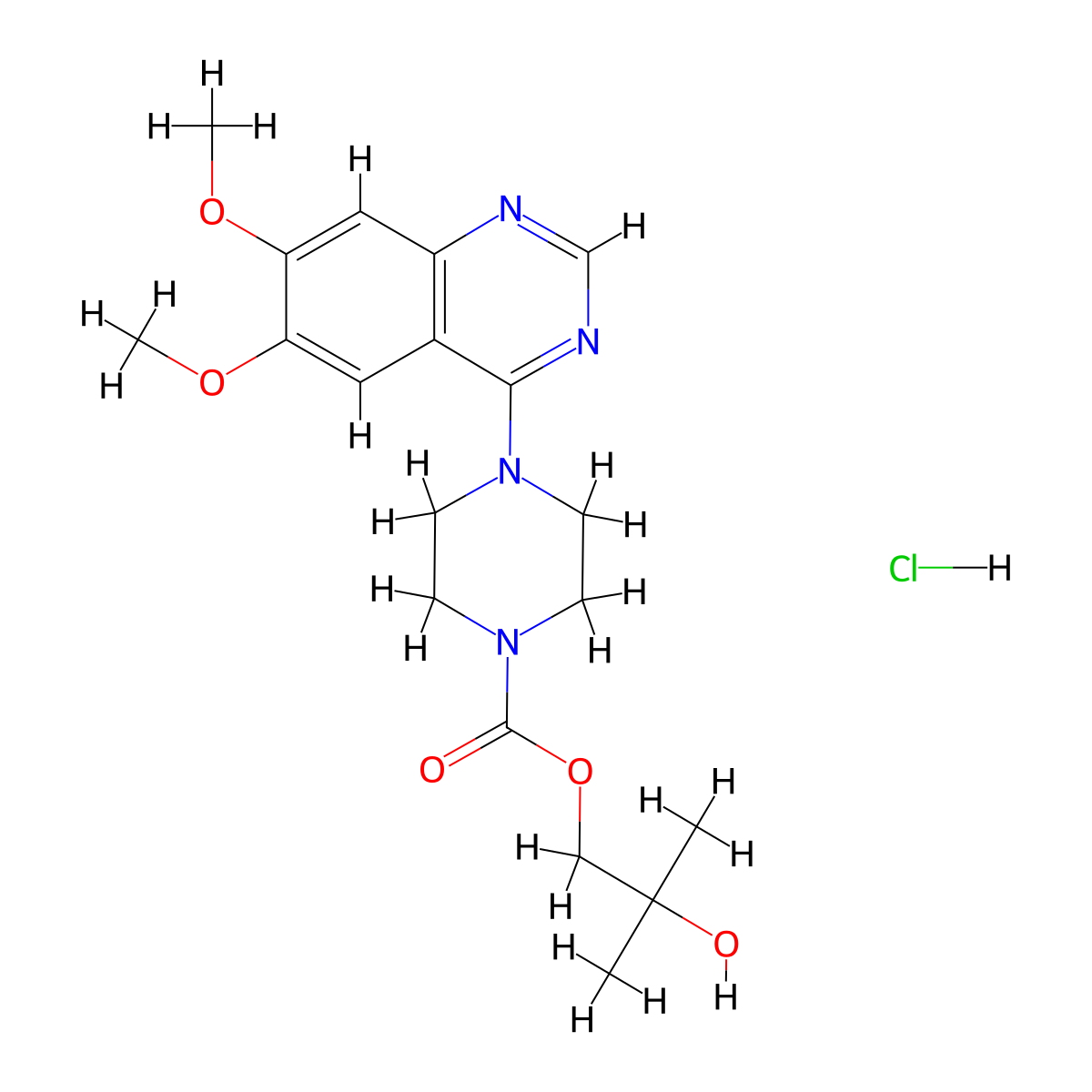 Hoquizil Hydrochloride molecular structure, CAS 23256-28-2