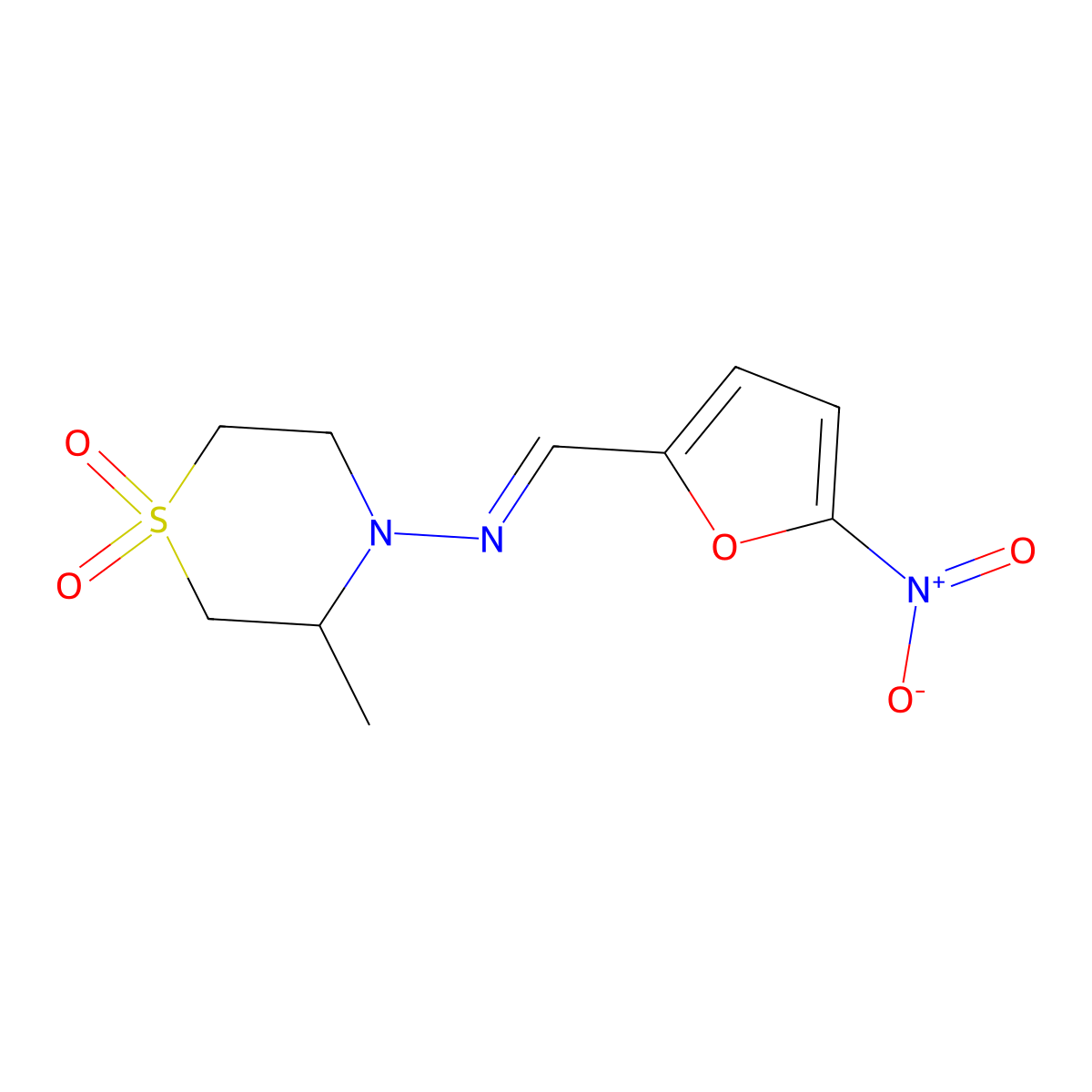 Nifurtimox molecular structure, CAS 23256-30-6