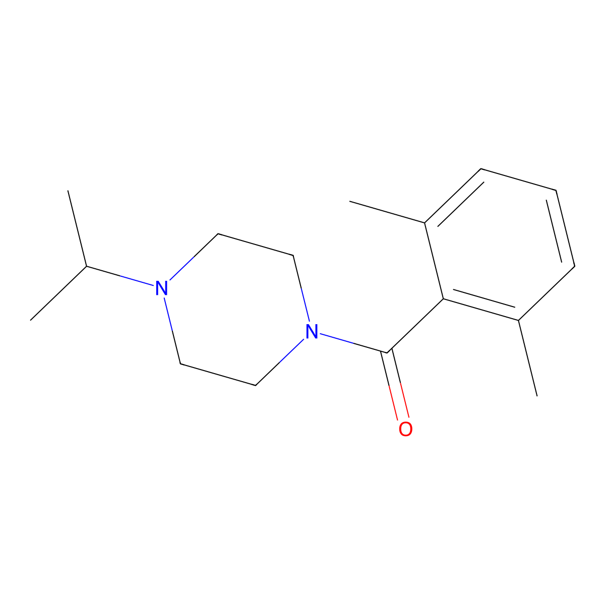 (2,6-Dimethylphenyl)[4-(1-methylethyl)-1-piperazinyl]methanone molecular structure, CAS 2325615-21-0