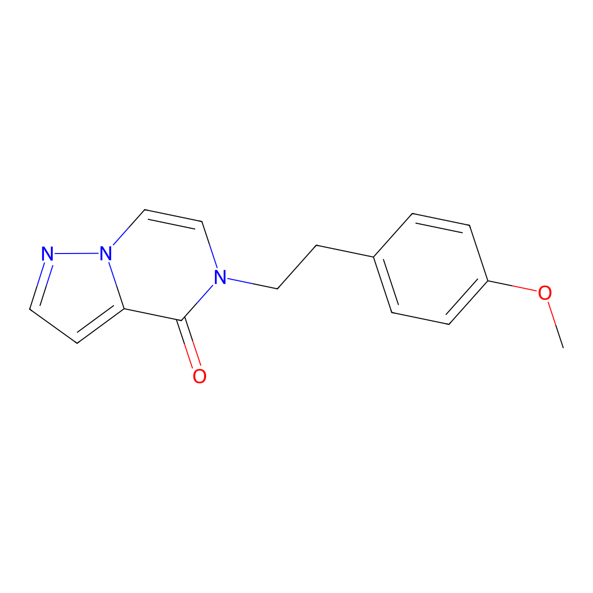 5-[2-(4-methoxyphenyl)ethyl]-4H,5H-pyrazolo[1,5-a]pyrazin-4-one molecular structure, CAS 2325669-44-9