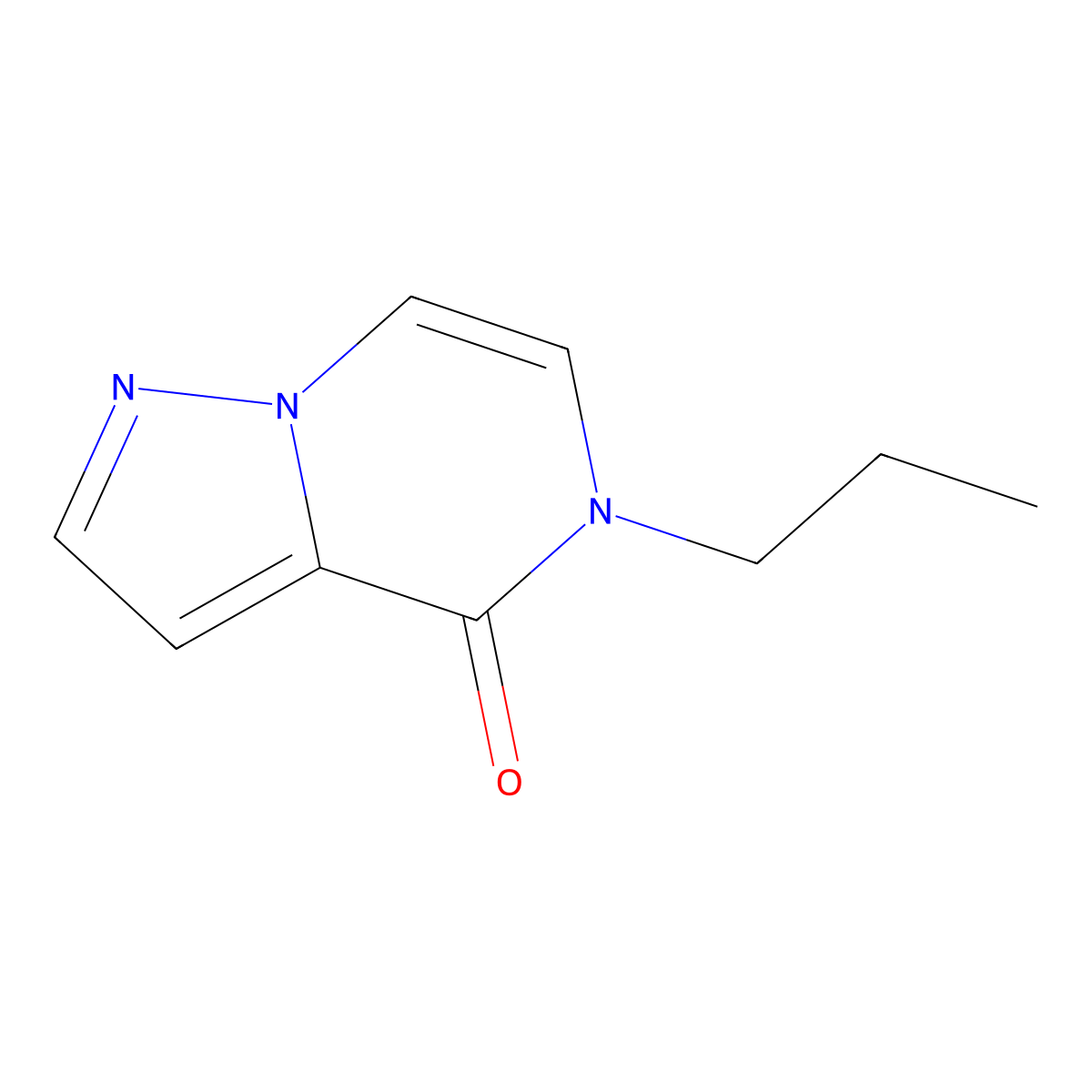 5-propyl-4H,5H-pyrazolo[1,5-a]pyrazin-4-one molecular structure, CAS 2325803-51-6