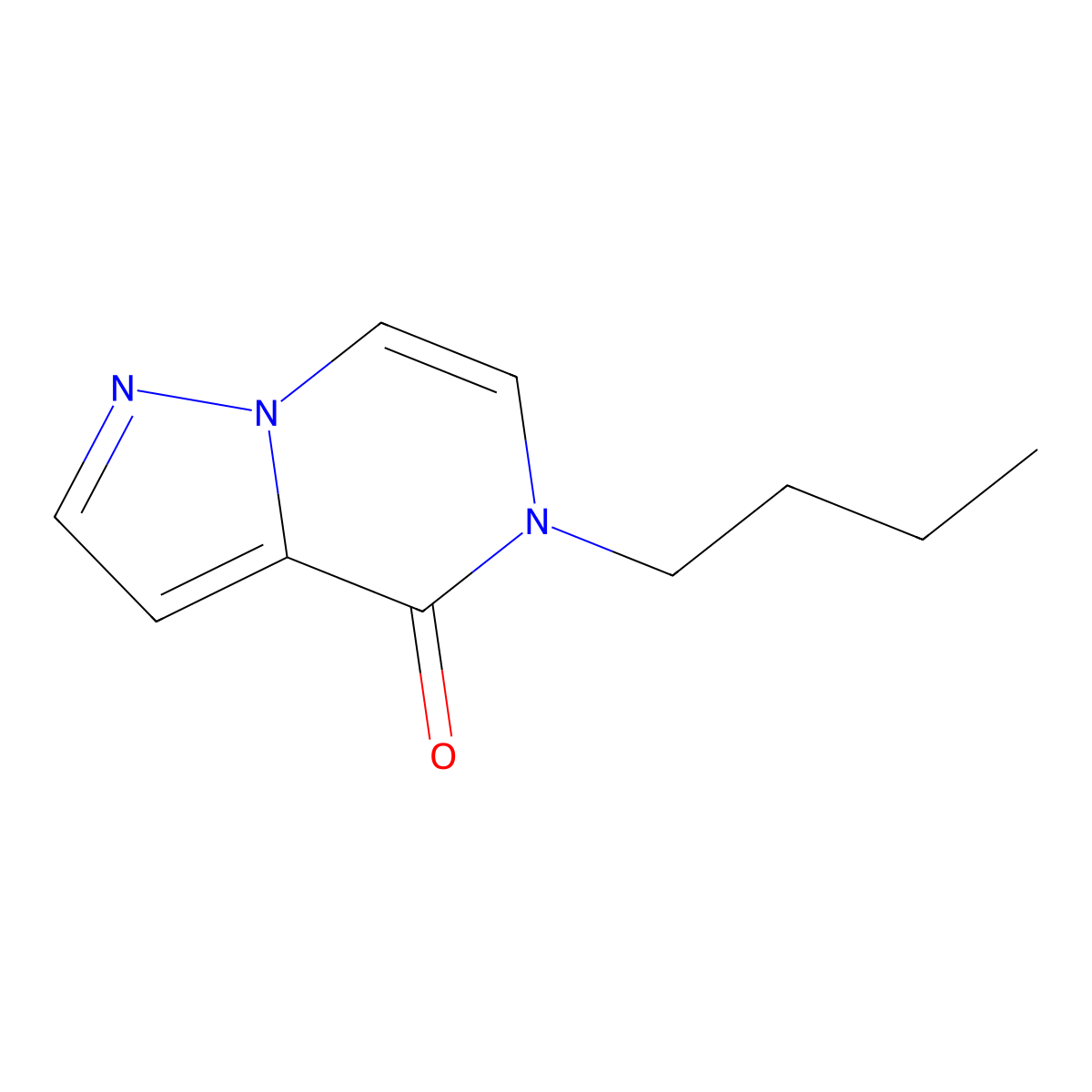 5-butyl-4H,5H-pyrazolo[1,5-a]pyrazin-4-one molecular structure, CAS 2325814-47-7