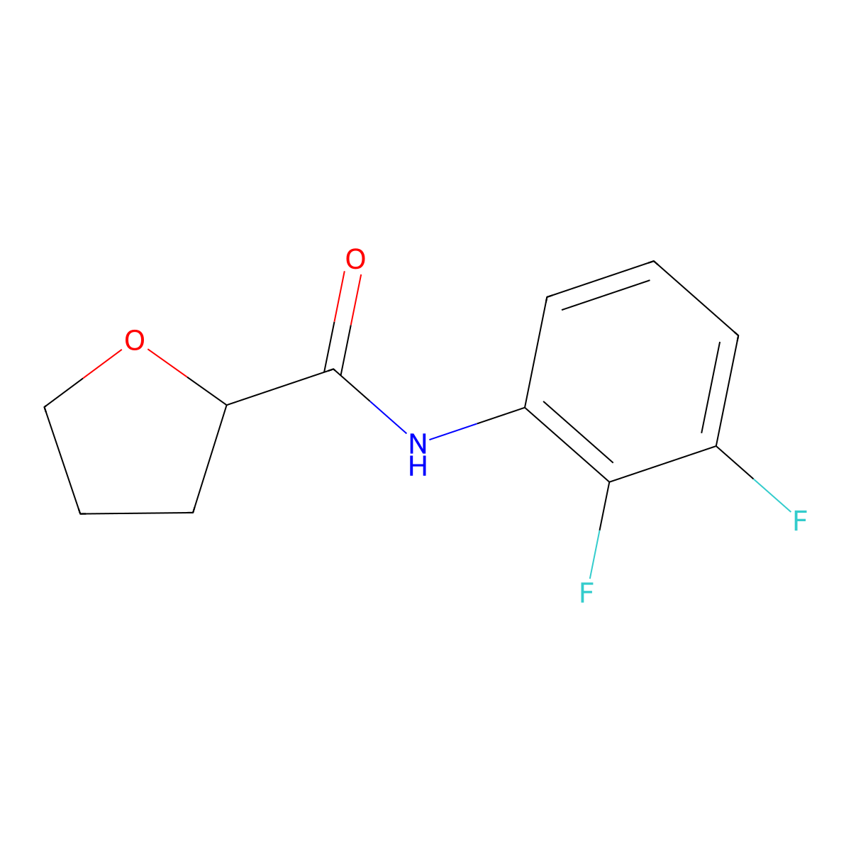 N-(2,3-difluorophenyl)oxolane-2-carboxamide molecular structure, CAS 2325920-32-7