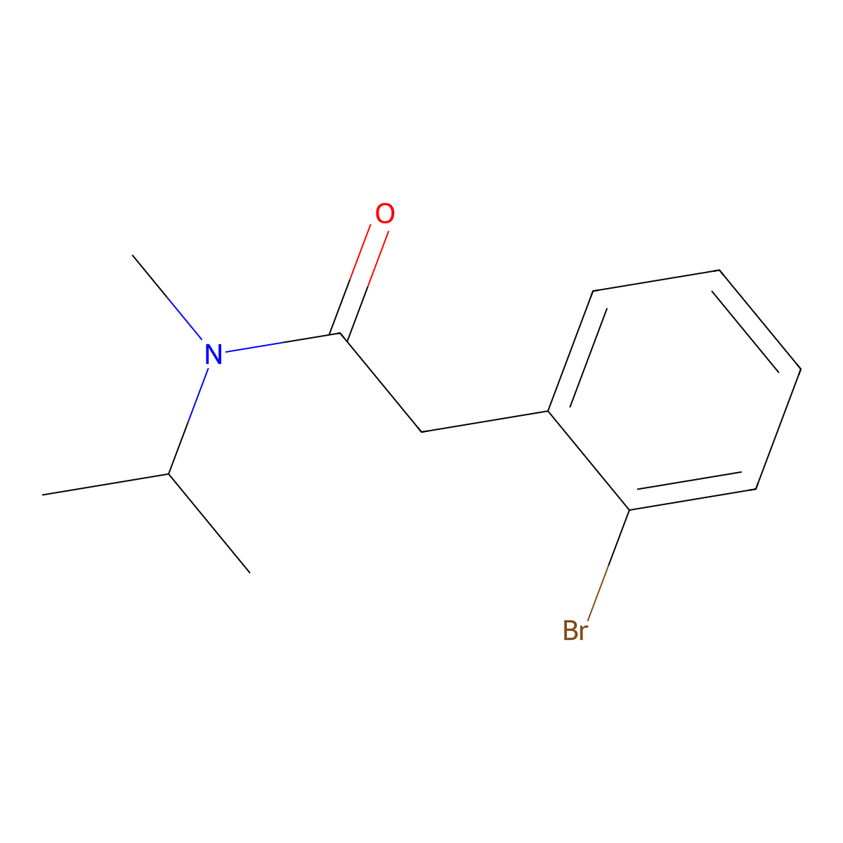 2-Bromo-N-methyl-N-(1-methylethyl)benzeneacetamide molecular structure, CAS 2325921-24-0