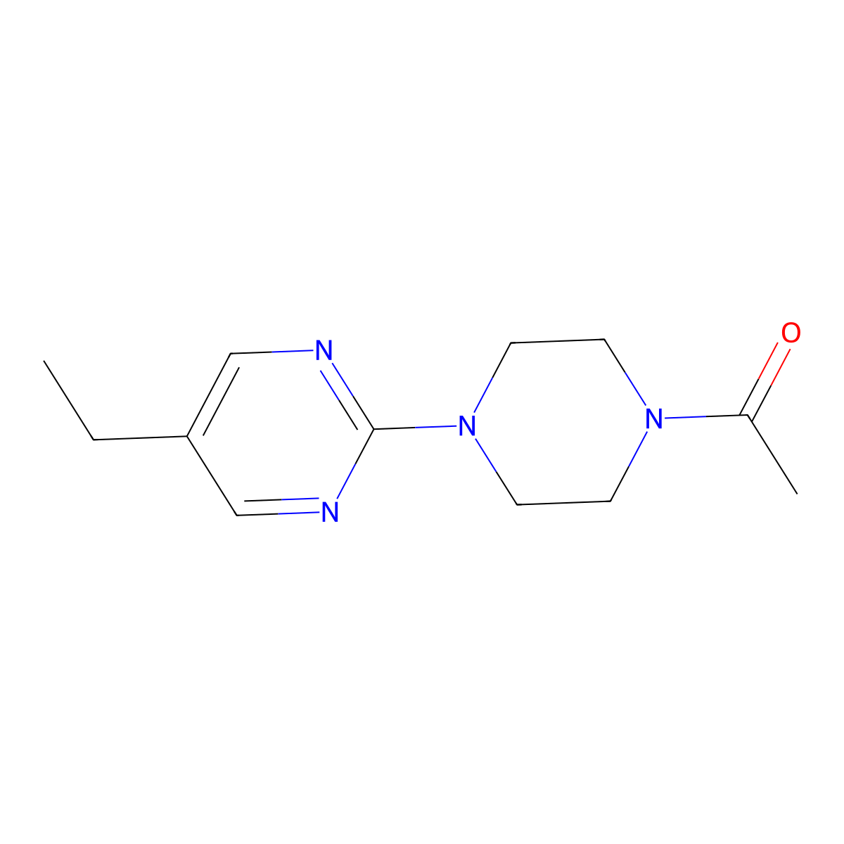 1-[4-(5-Ethylpyrimidin-2-yl)piperazin-1-yl]ethan-1-one molecular structure, CAS 2325930-96-7