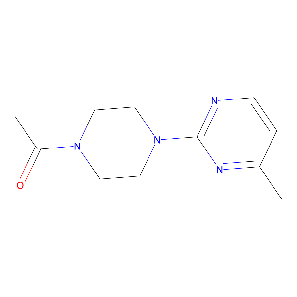 1-[4-(4-Methylpyrimidin-2-yl)piperazin-1-yl]ethan-1-one molecular structure, CAS 2325931-22-2