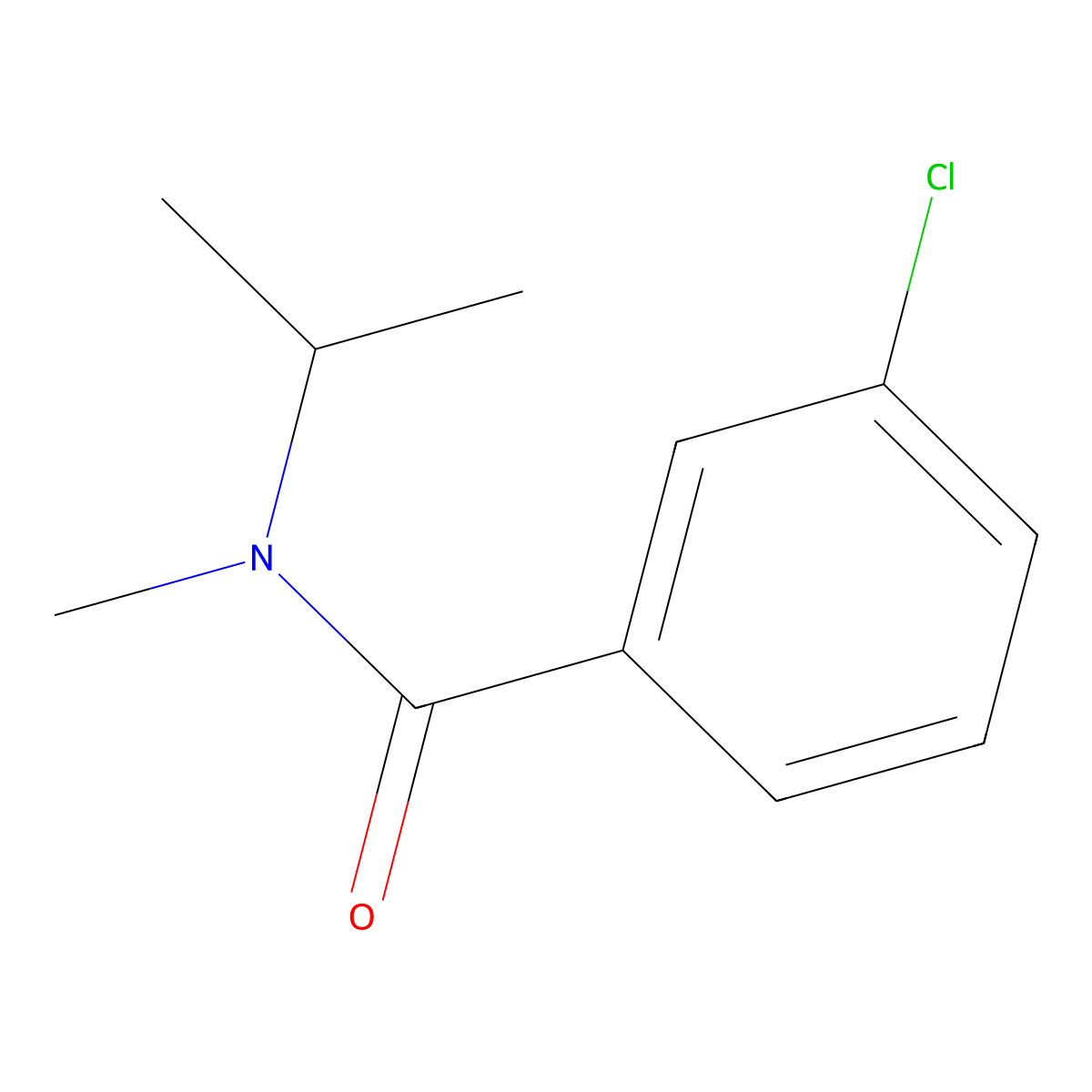 3-Chloro-N-methyl-N-(1-methylethyl)benzamide molecular structure, CAS 2325953-73-7