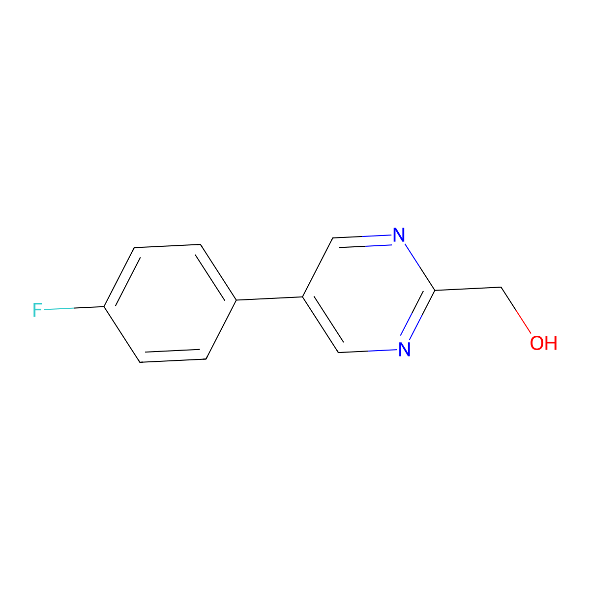 [5-(4-Fluorophenyl)pyrimidin-2-yl]methanol molecular structure, CAS 2325970-19-0