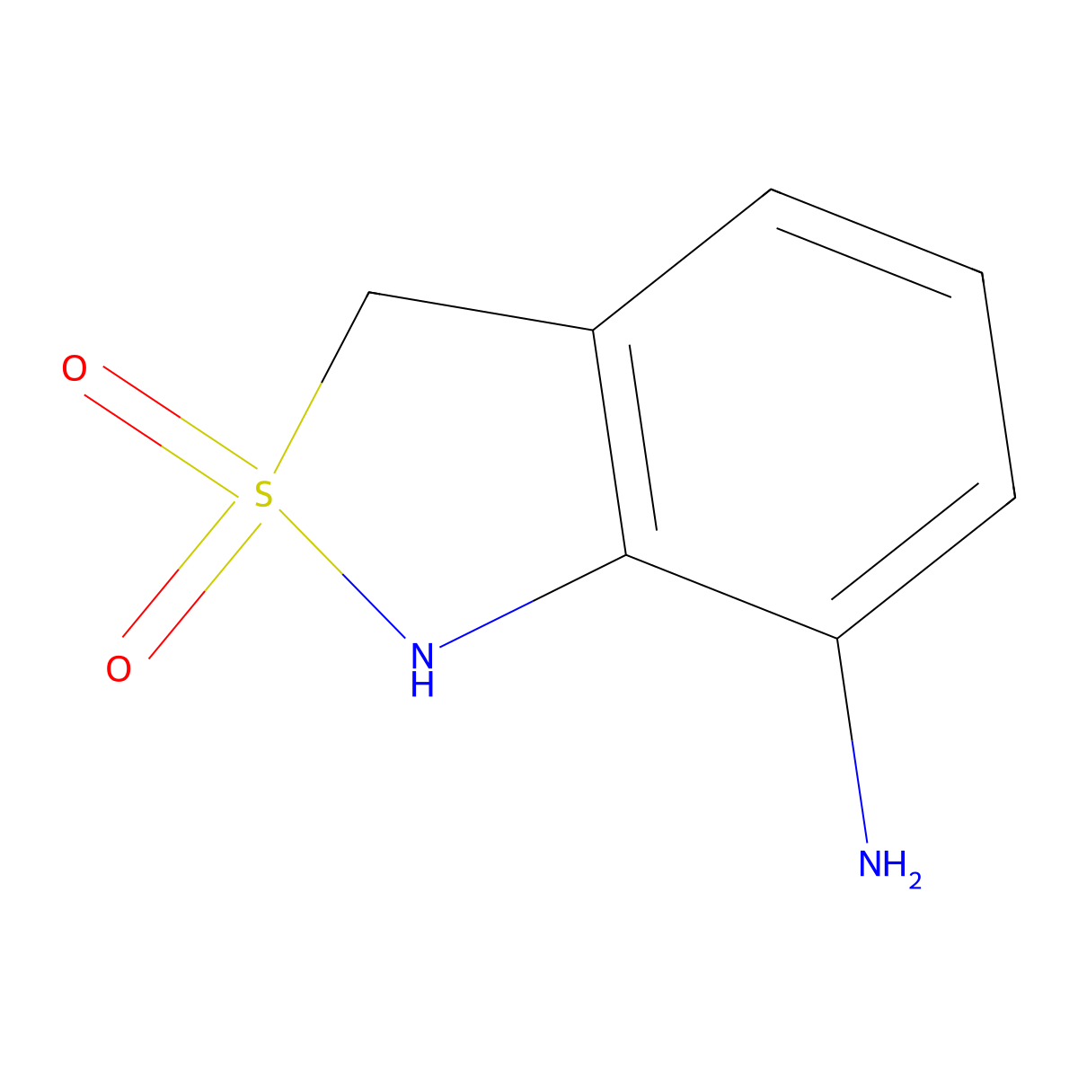7-Amino-1,3-dihydrobenzo[c]isothiazole 2,2-dioxide molecular structure, CAS 232599-76-7