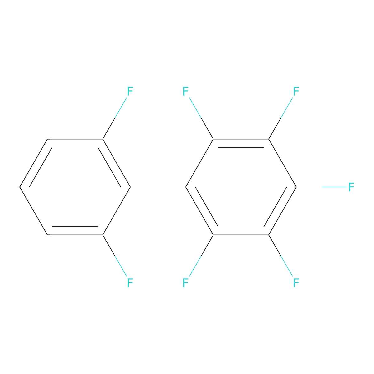 2,3,4,5,6,2',6'-Heptafluorobiphenyl molecular structure, CAS 232599-77-8