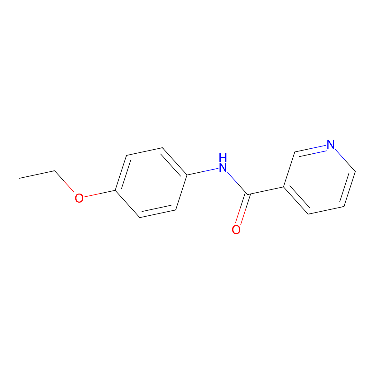 N-(4-ethoxyphenyl)pyridine-3-carboxamide molecular structure, CAS 2326-77-4