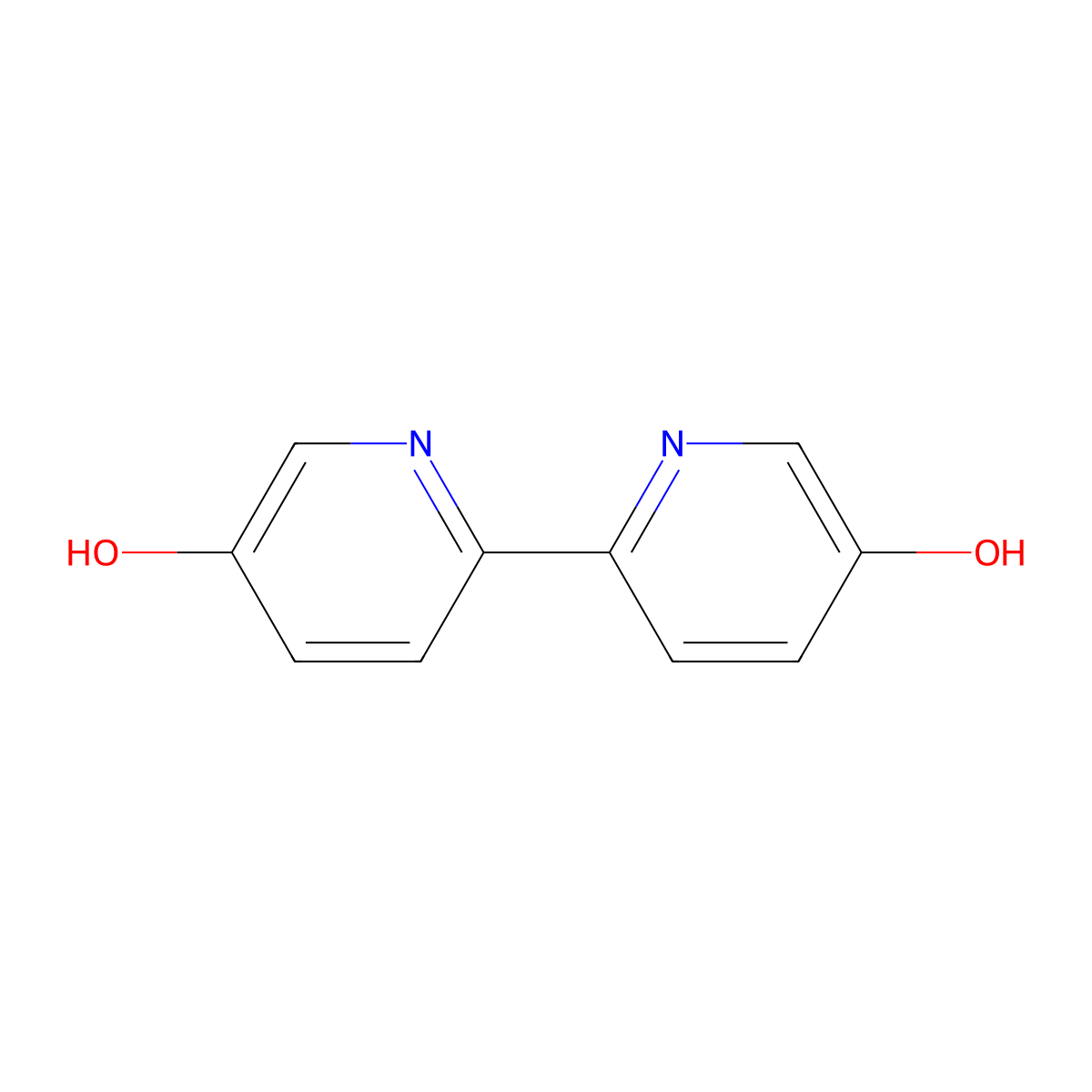 2,2'-Bipyridine-5,5'-diol molecular structure, CAS 2326-78-5