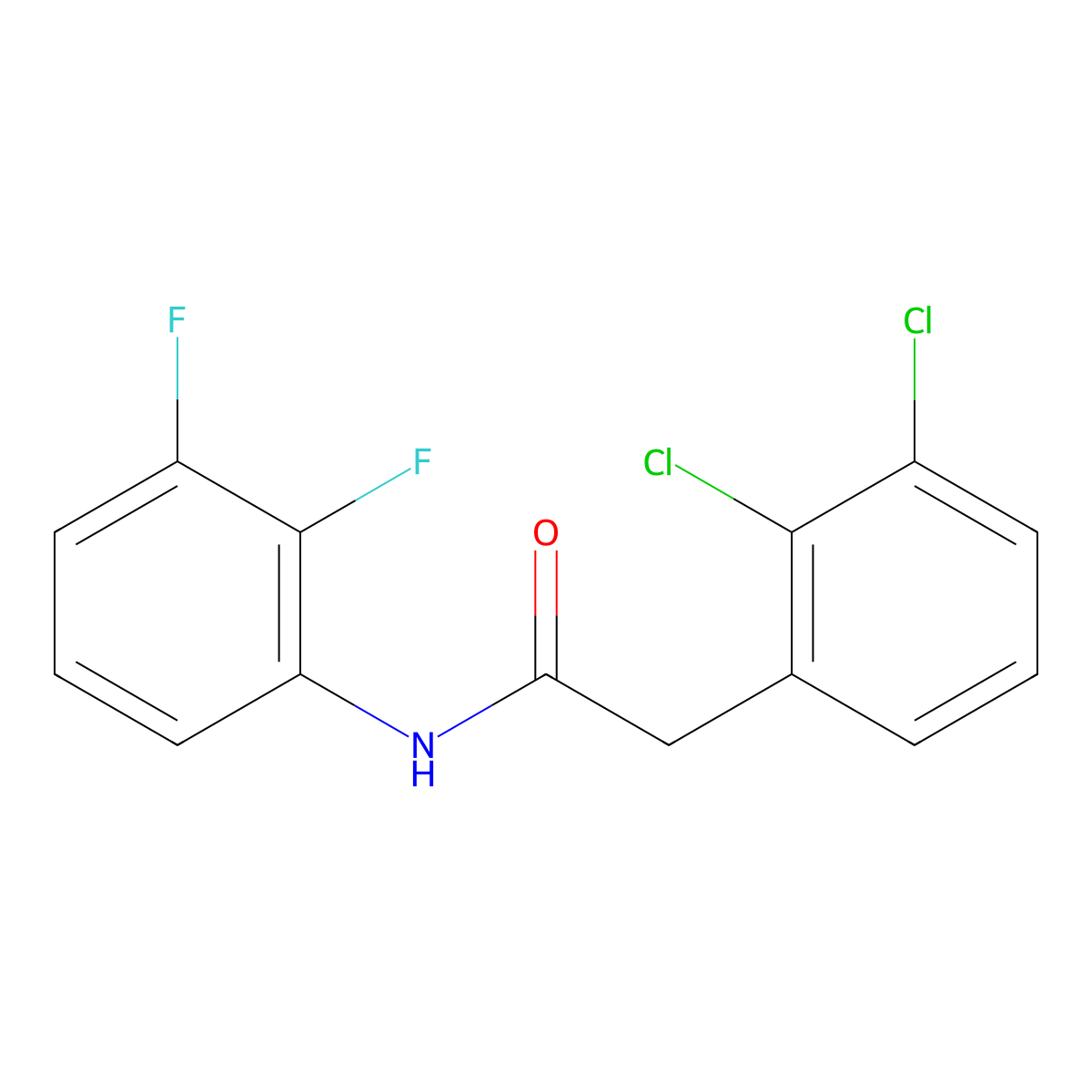 2,3-Dichloro-N-(2,3-difluorophenyl)benzeneacetamide molecular structure, CAS 2326005-85-8