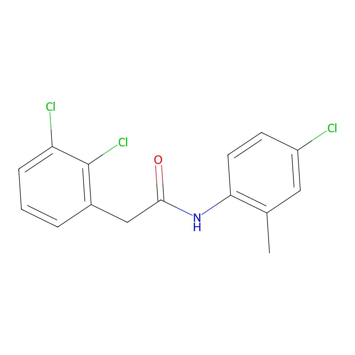 2,3-Dichloro-N-(4-chloro-2-methylphenyl)benzeneacetamide molecular structure, CAS 2326005-93-8