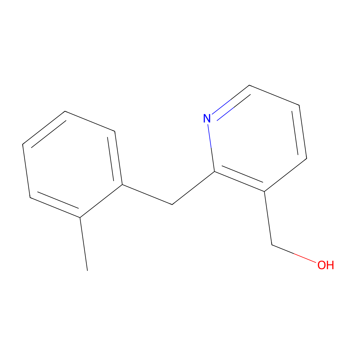 {2-[(2-Methylphenyl)methyl]pyridin-3-yl}methanol molecular structure, CAS 232602-18-5