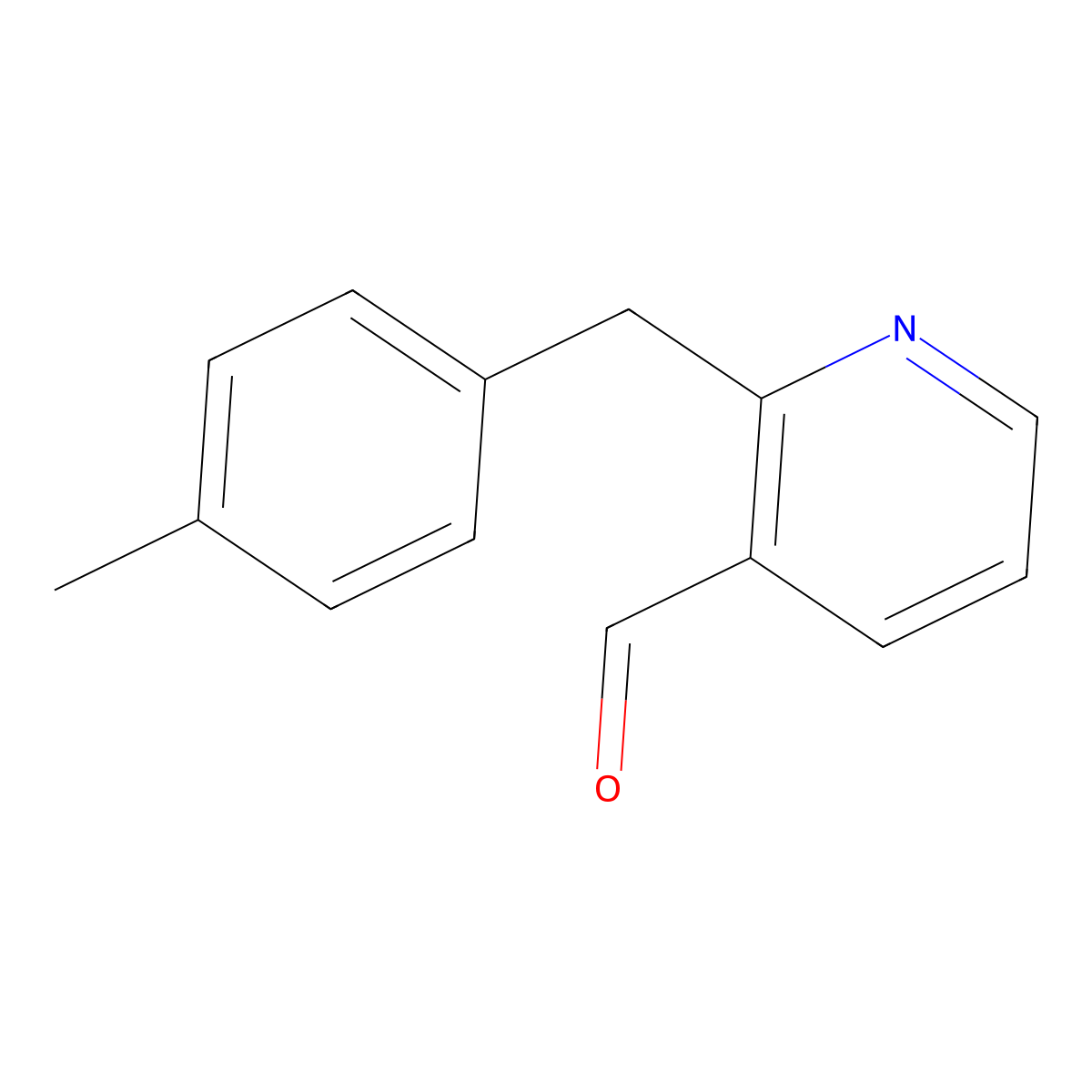 2-[(4-Methylphenyl)methyl]pyridine-3-carbaldehyde molecular structure, CAS 232602-26-5
