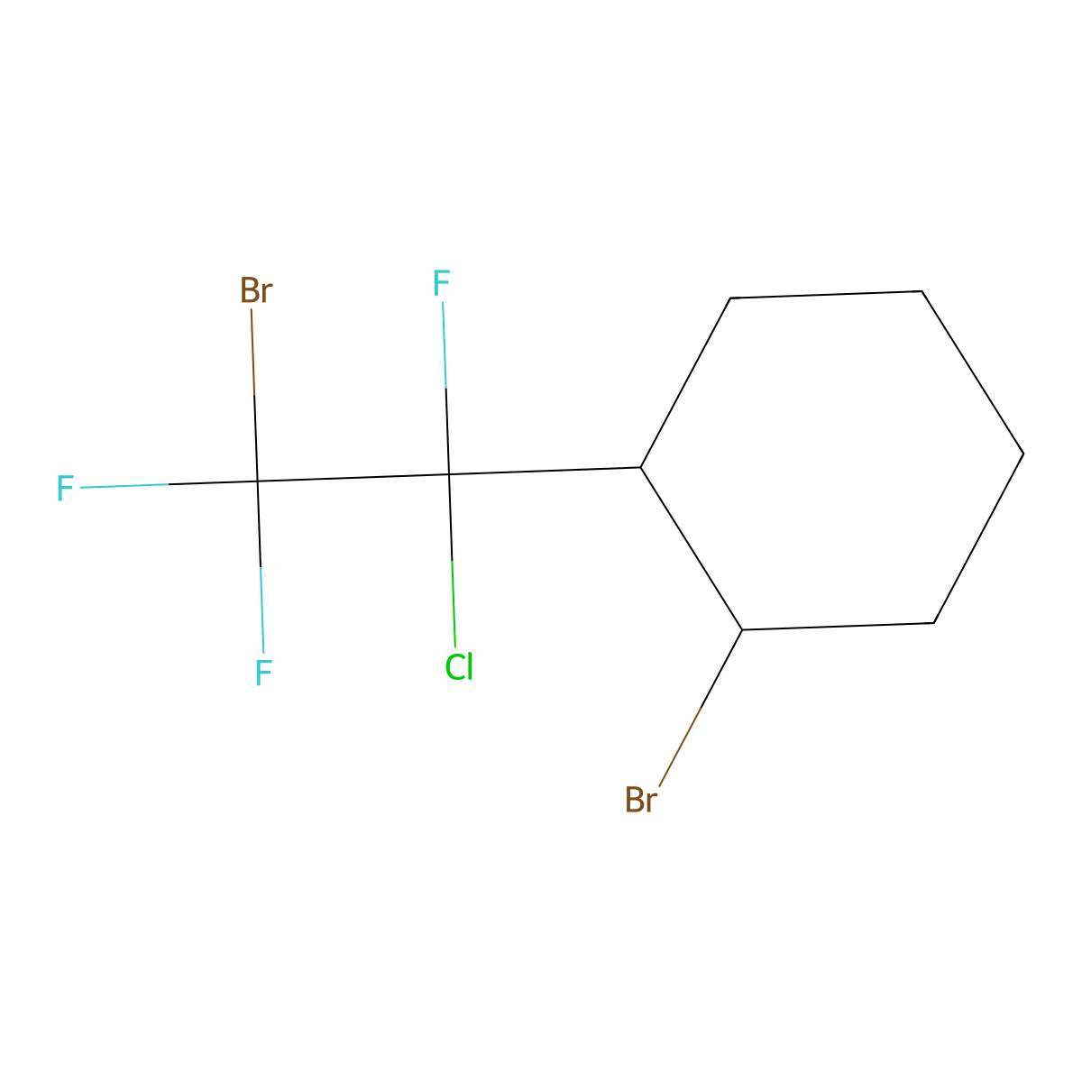1-Bromo-2-(2-bromo-1-chlorotrifluoroethyl)cyclohexane molecular structure, CAS 232602-77-6