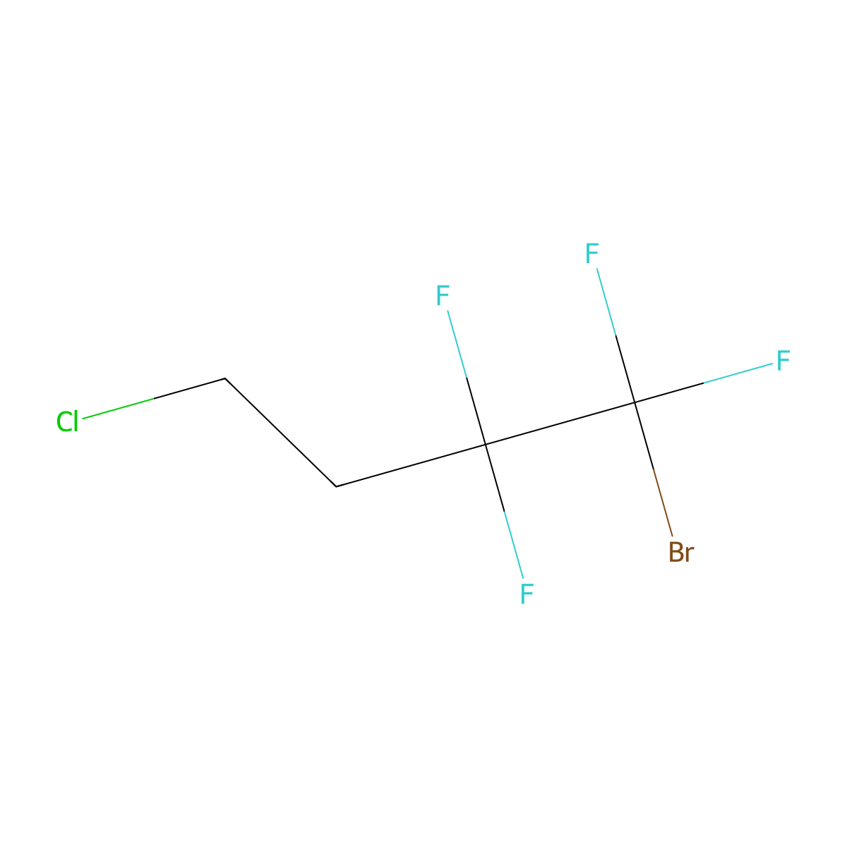 1-Bromo-4-chloro-1,1,2,2-tetrafluorobutane molecular structure, CAS 232602-78-7