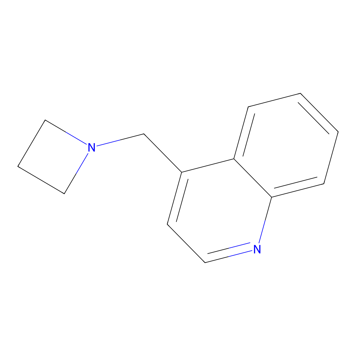 4-(1-Azetidinylmethyl)quinoline molecular structure, CAS 2326080-21-9