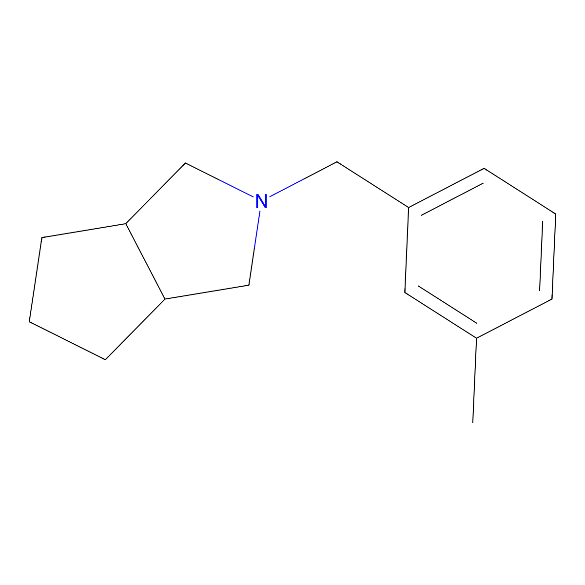 2-[(3-Methylphenyl)methyl]-octahydrocyclopenta[c]pyrrole molecular structure, CAS 2326087-22-1