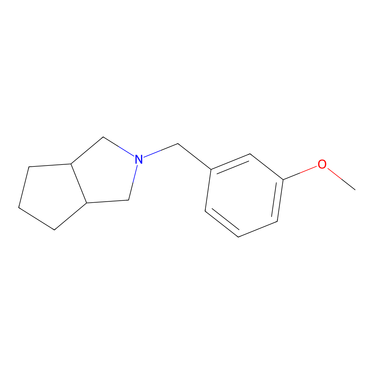 2-[(3-Methoxyphenyl)methyl]-octahydrocyclopenta[c]pyrrole molecular structure, CAS 2326131-41-1
