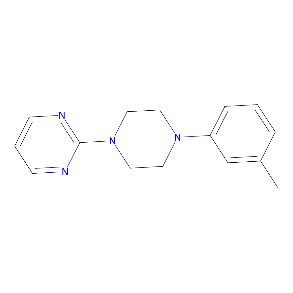 2-[4-(3-Methylphenyl)piperazin-1-yl]pyrimidine molecular structure, CAS 2326194-84-5