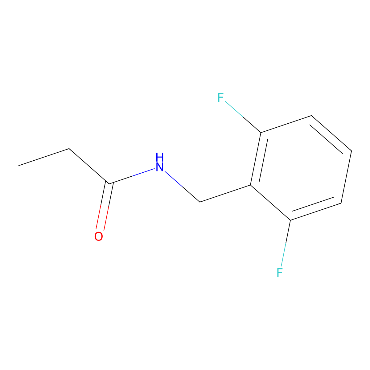 N-[(2,6-difluorophenyl)methyl]propanamide molecular structure, CAS 2326238-67-7