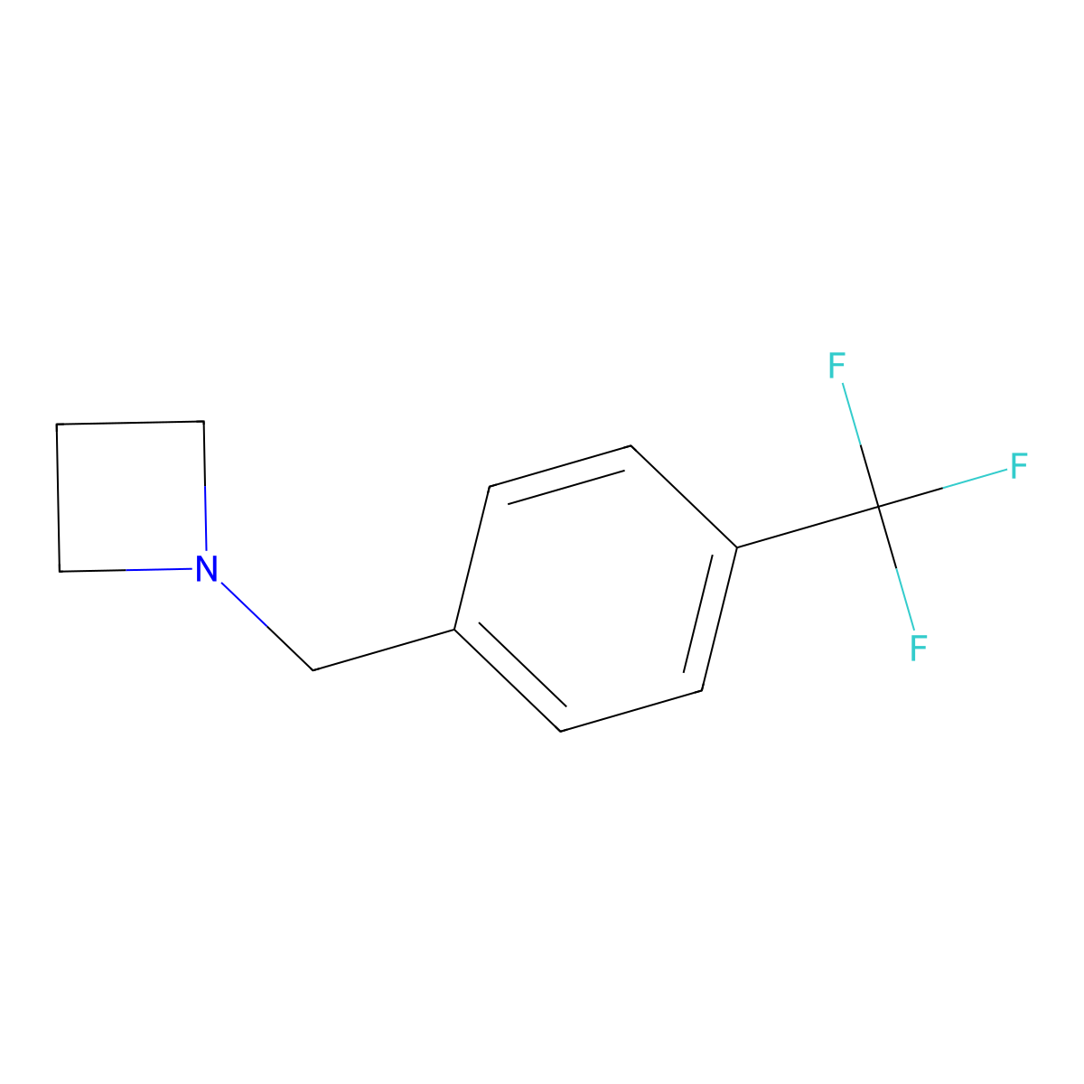 1-(4-(Trifluoromethyl)benzyl)azetidine molecular structure, CAS 2326240-59-7