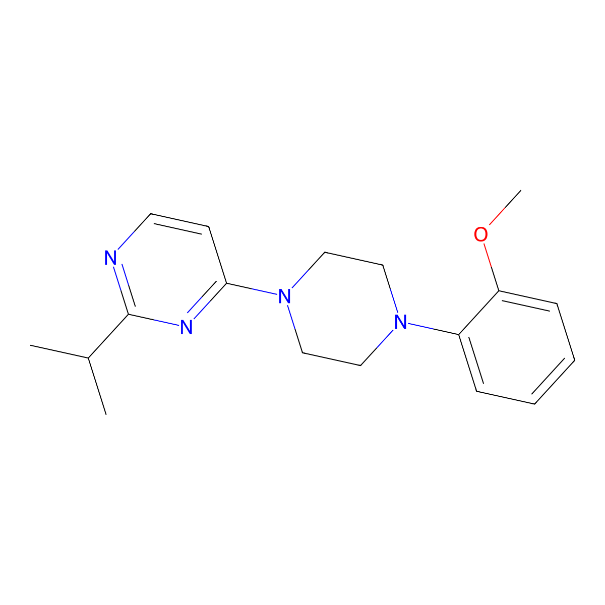 4-[4-(2-Methoxyphenyl)piperazin-1-yl]-2-(propan-2-yl)pyrimidine molecular structure, CAS 2326242-26-4