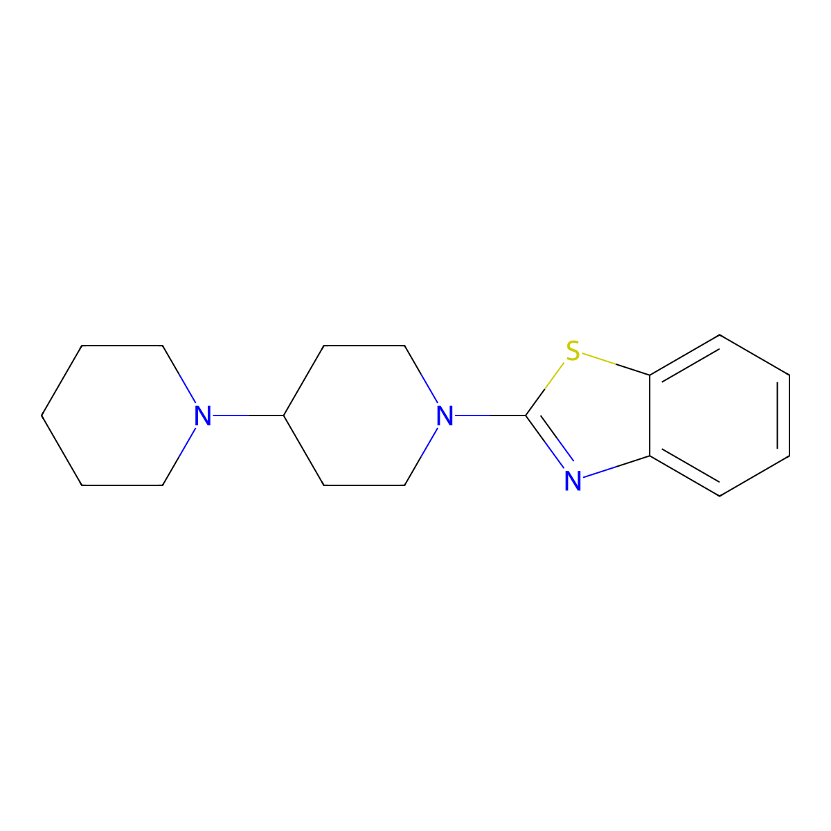 1'-(1,3-Benzothiazol-2-yl)-1,4'-bipiperidine molecular structure, CAS 2326242-47-9