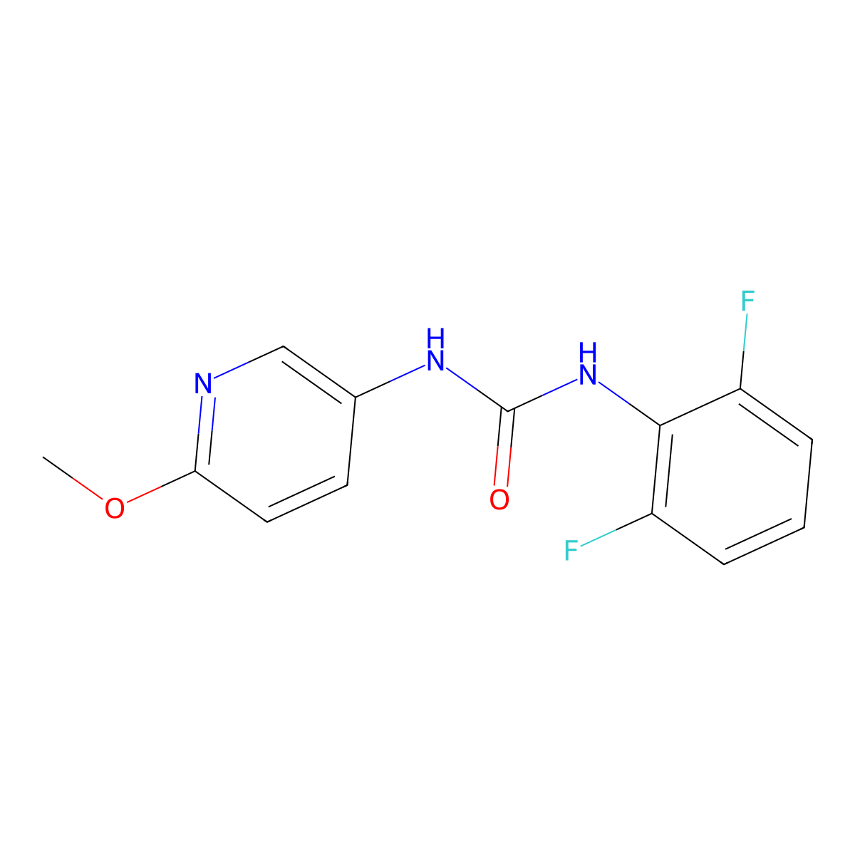1-(2,6-Difluorophenyl)-3-(6-methoxypyridin-3-yl)urea molecular structure, CAS 2326247-13-4