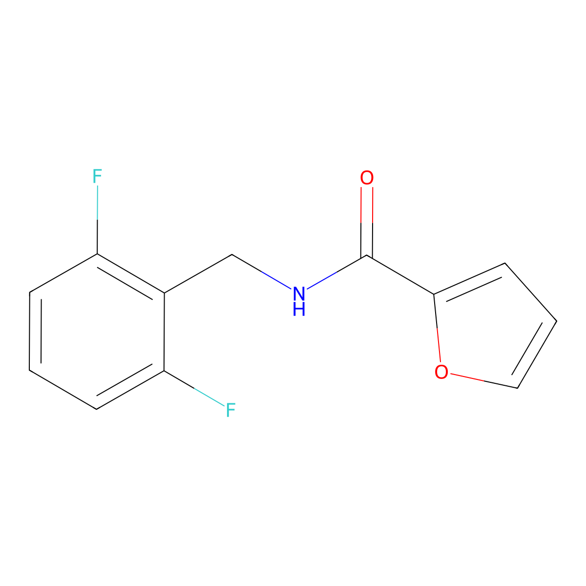 N-[(2,6-Difluorophenyl)methyl]furan-2-carboxamide molecular structure, CAS 2326277-56-7