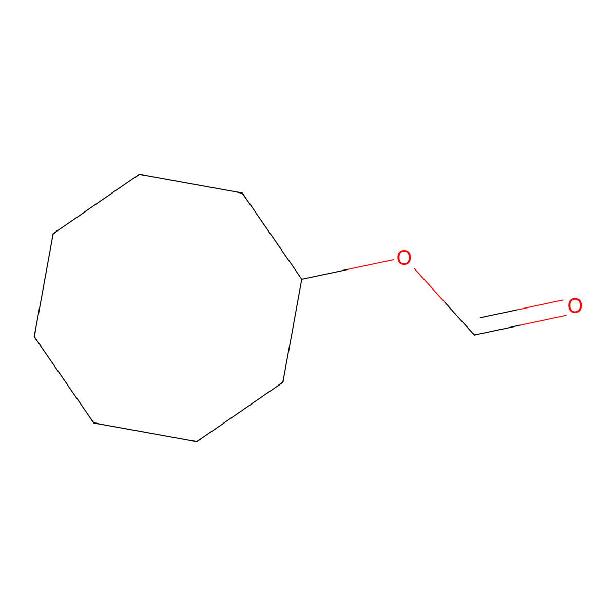 Cyclooctyl formate molecular structure, CAS 23263-25-4