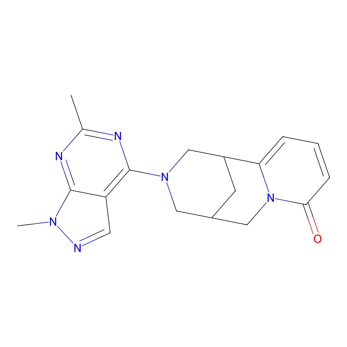 11-{1,6-dimethyl-1H-pyrazolo[3,4-d]pyrimidin-4-yl}-7,11-diazatricyclo[7.3.1.0^{2,7}]trideca-2,4-dien-6-one molecular structure, CAS 2326311-39-9