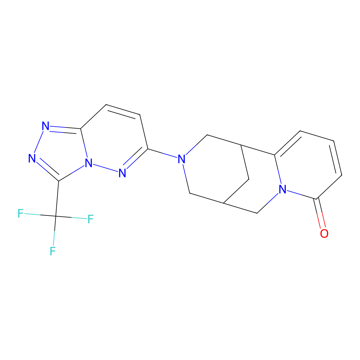 11-[3-(Trifluoromethyl)-[1,2,4]triazolo[4,3-b]pyridazin-6-yl]-7,11-diazatricyclo[7.3.1.0^{2,7}]trideca-2,4-dien-6-one molecular structure, CAS 2326314-15-0
